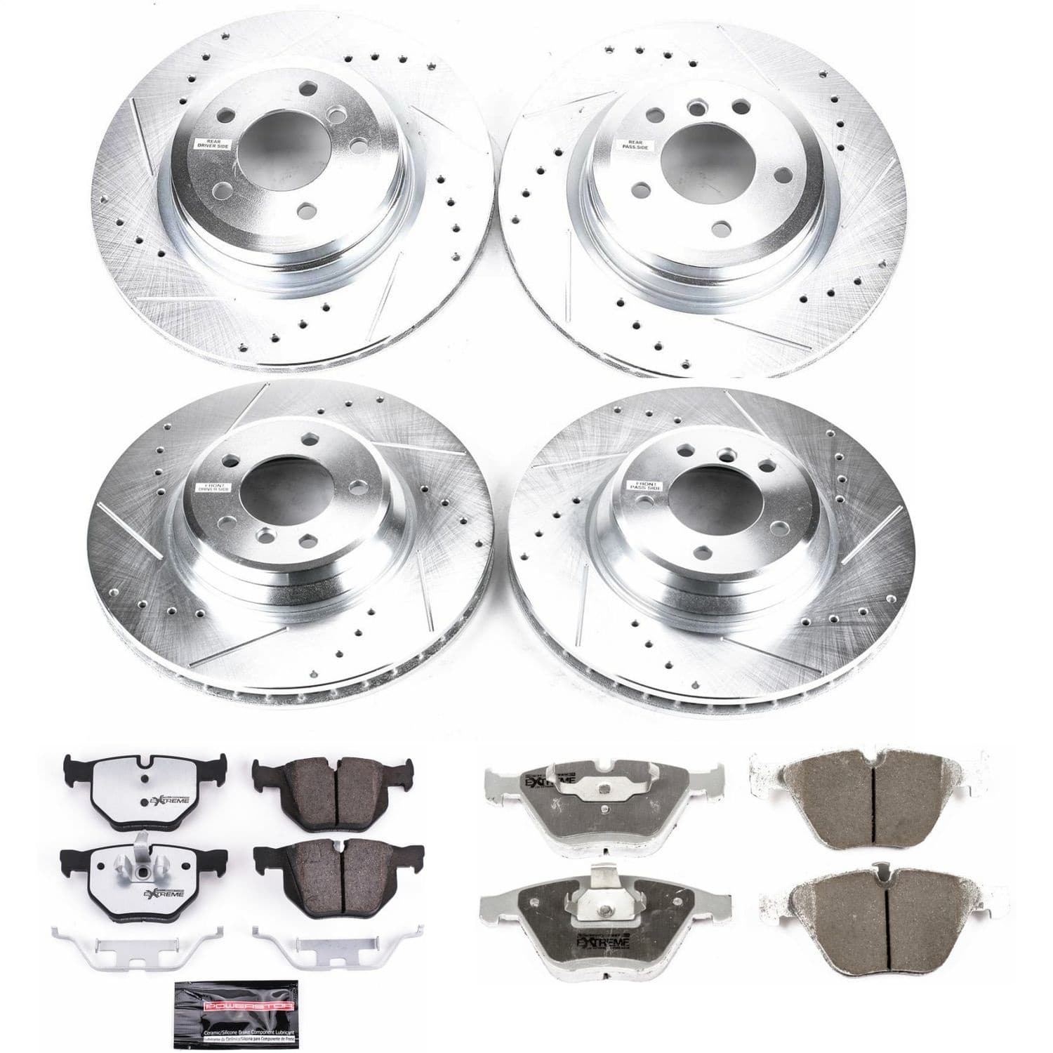 Power Stop - K2883-26 - Front and Rear - Disc Brake Pad and Rotor Kit image 1
