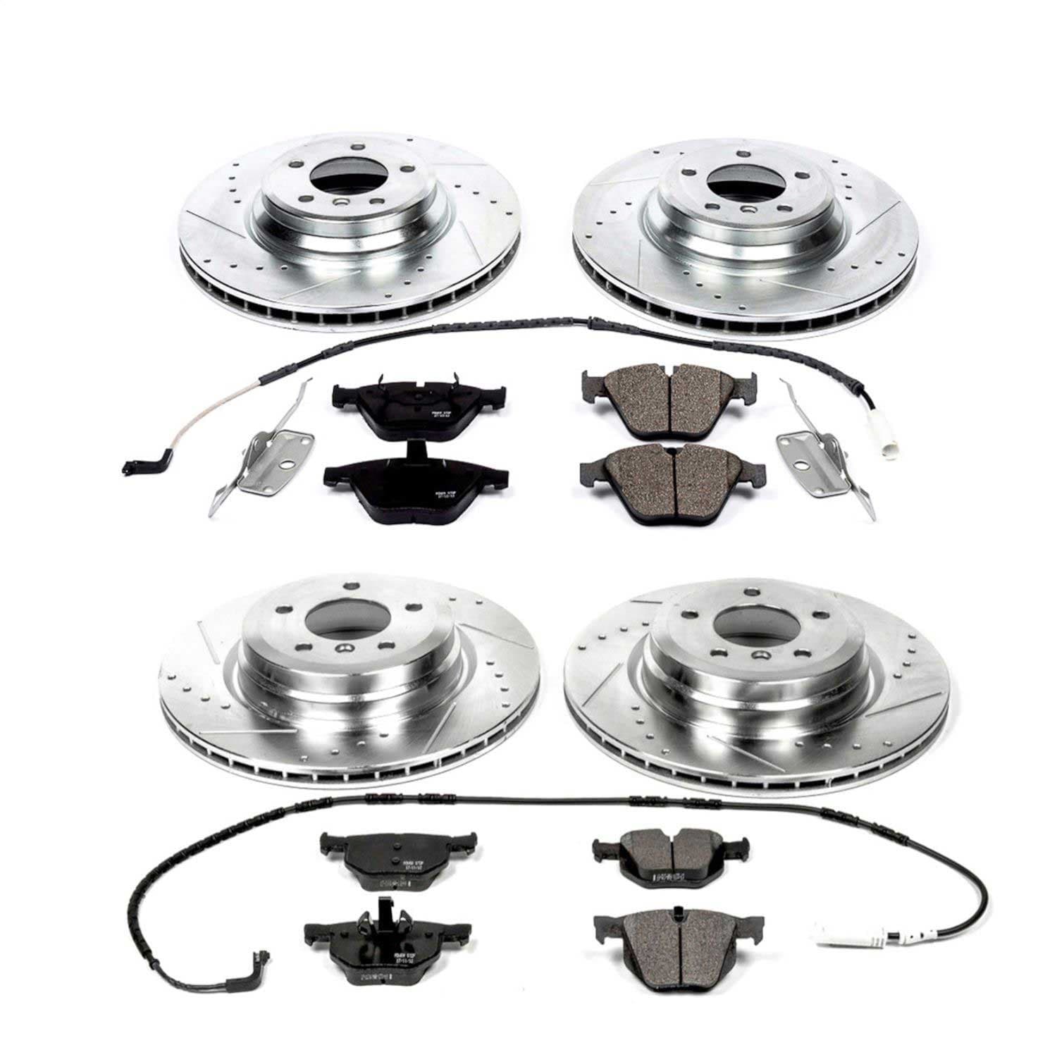 Power Stop - K2883 - Front and Rear - Disc Brake Pad and Rotor Kit image 1