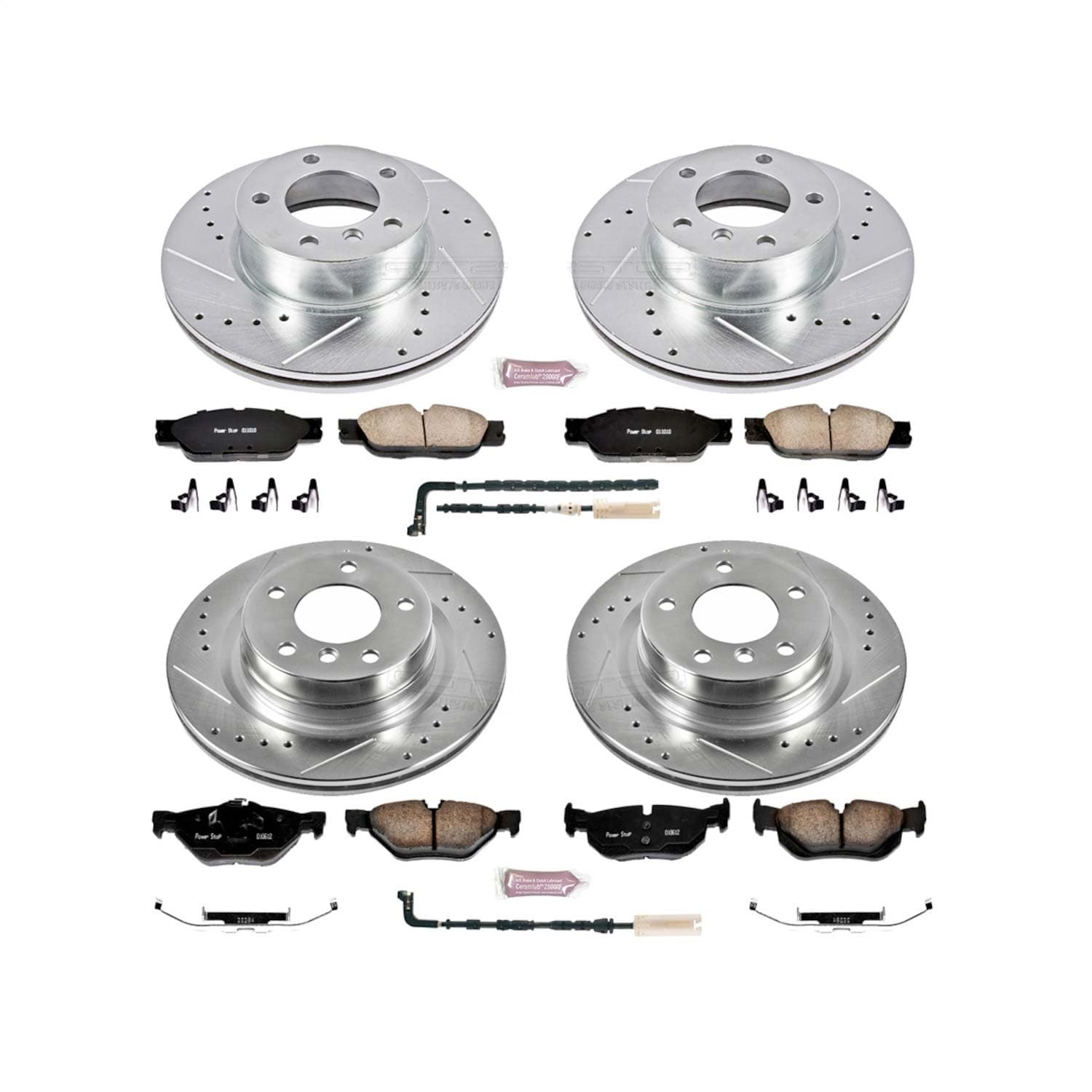 Power Stop - K2890 - Front and Rear - Disc Brake Pad and Rotor Kit image 1