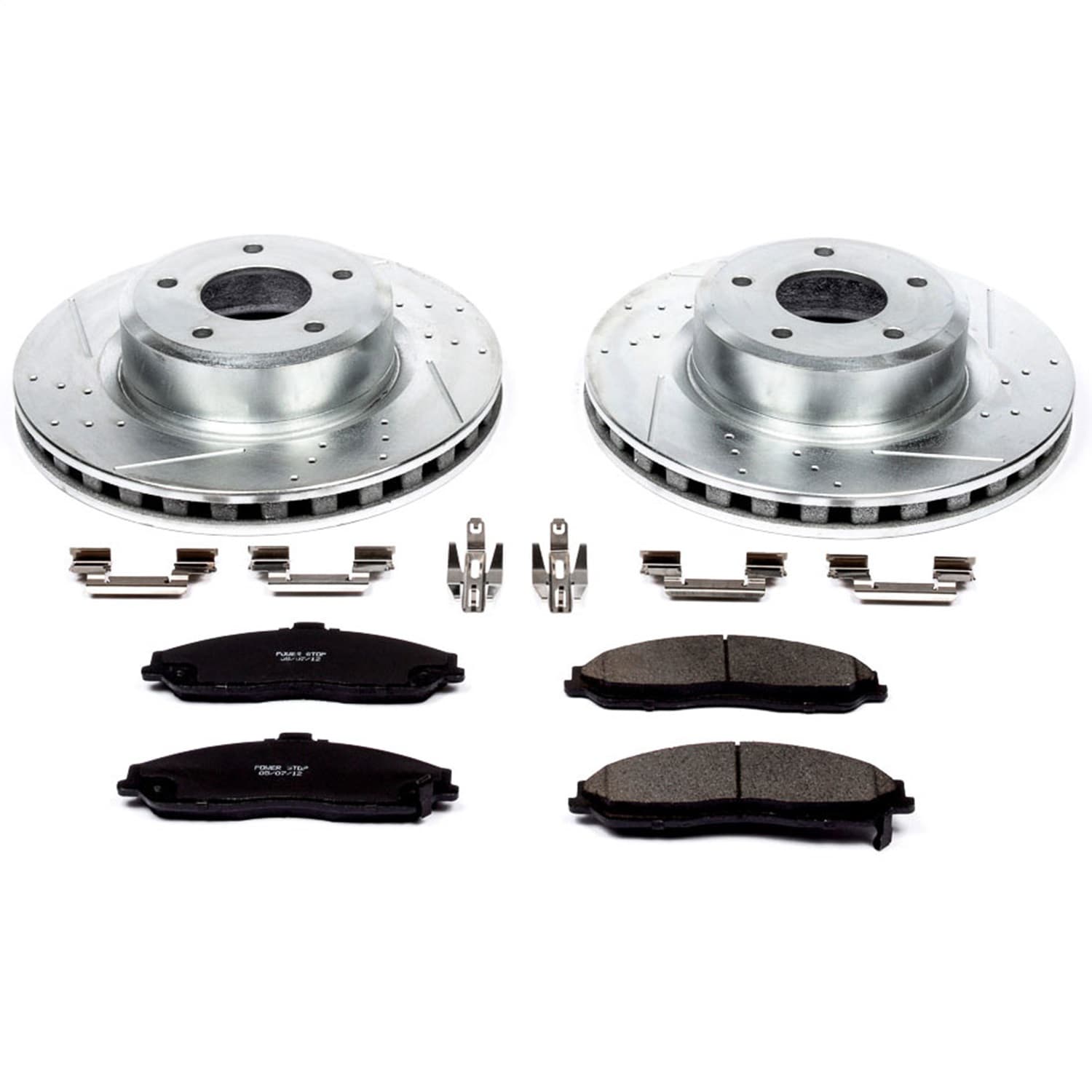 Power Stop - K2912 - Front - Disc Brake Pad and Rotor Kit image 1