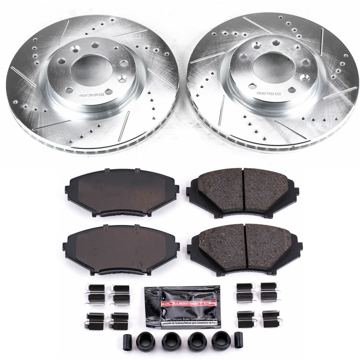 Power Stop - K2964 - Front - Disc Brake Pad and Rotor Kit image 1