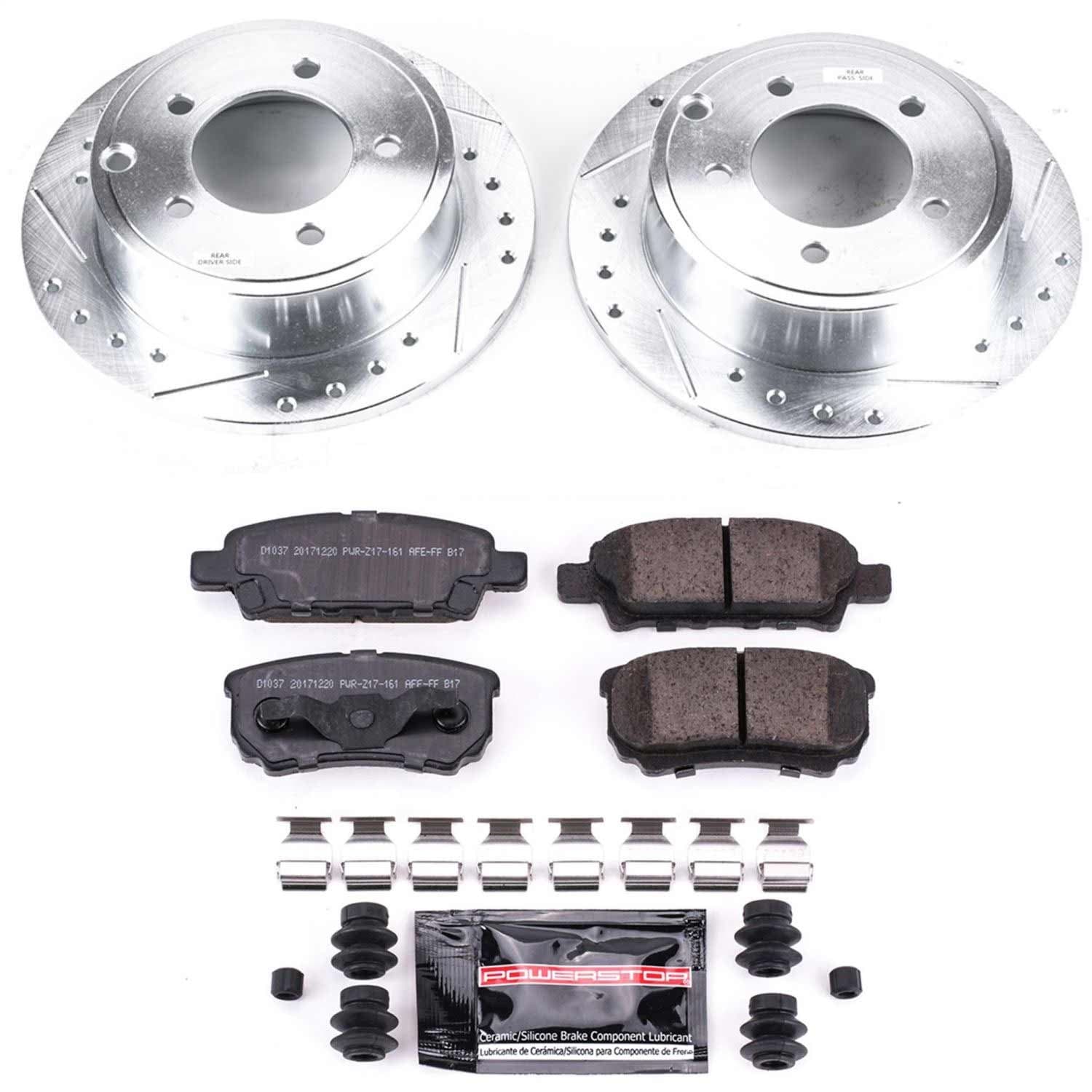Power Stop - K3033 - Rear - Disc Brake Pad and Rotor Kit image 1