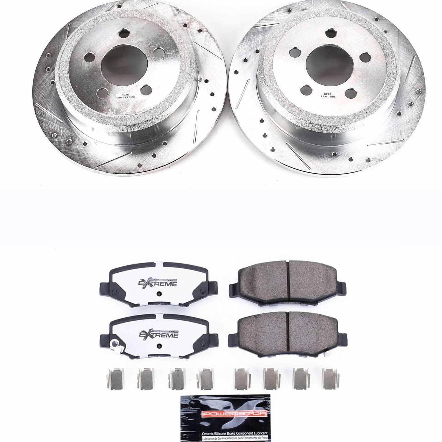 Power Stop - K3046-36 - Rear - Disc Brake Pad and Rotor Kit image 1