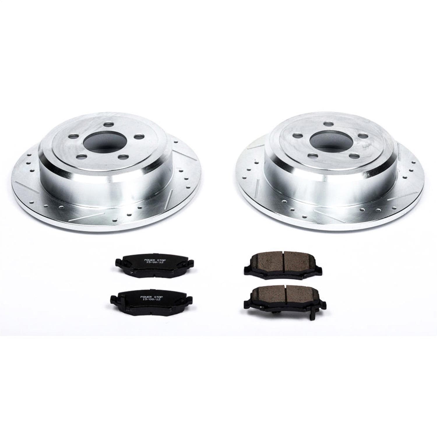 Power Stop - K3046 - Rear - Disc Brake Pad and Rotor Kit image 1