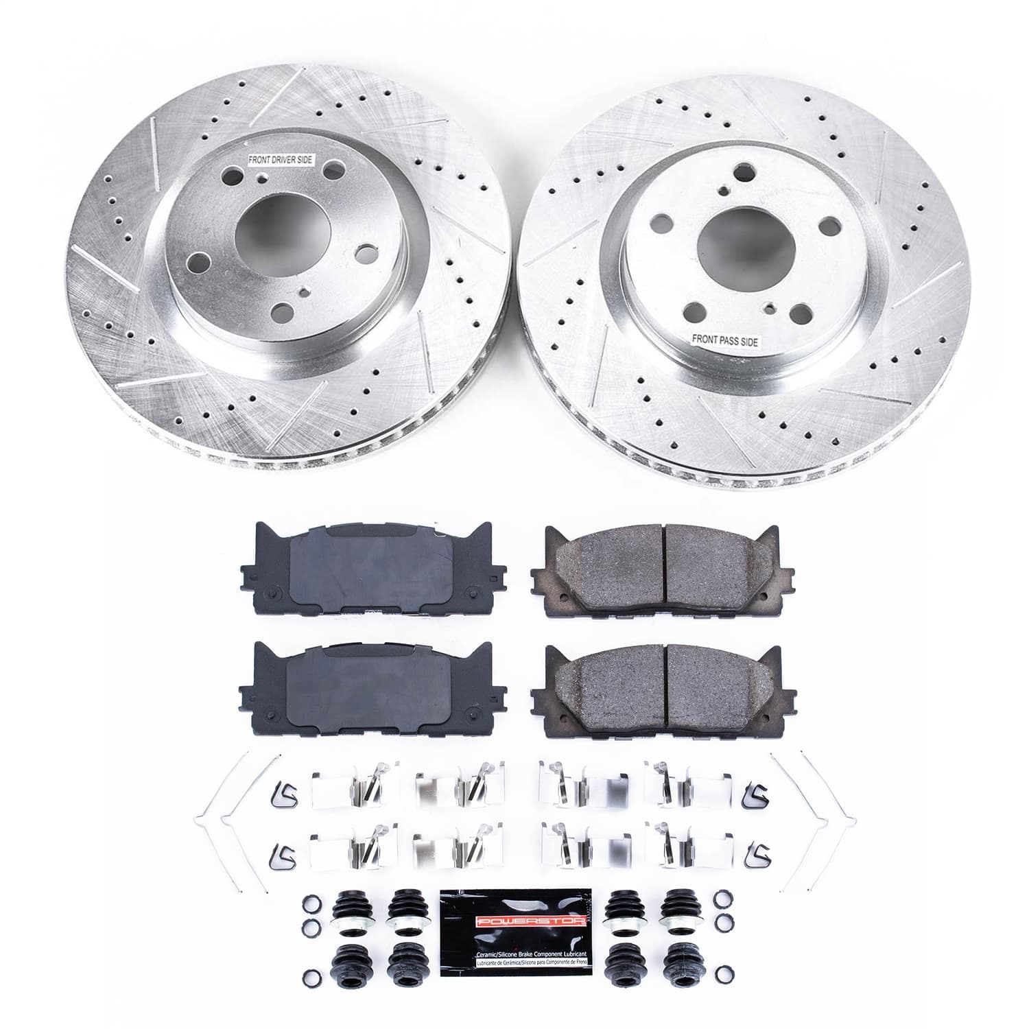 Power Stop - K3053 - Front - Disc Brake Pad and Rotor Kit image 1