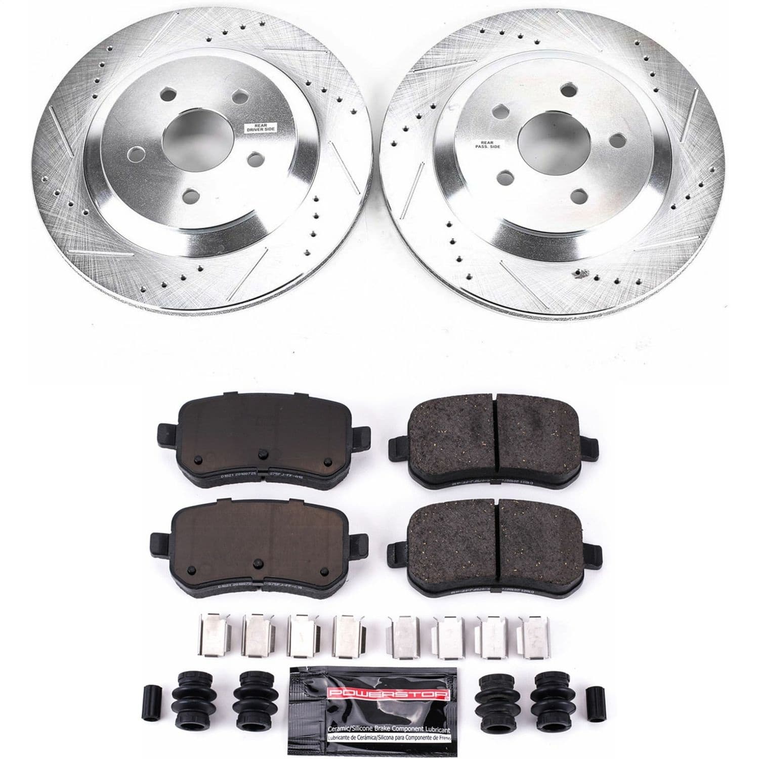 Power Stop - K3061 - Rear - Disc Brake Pad and Rotor Kit image 1
