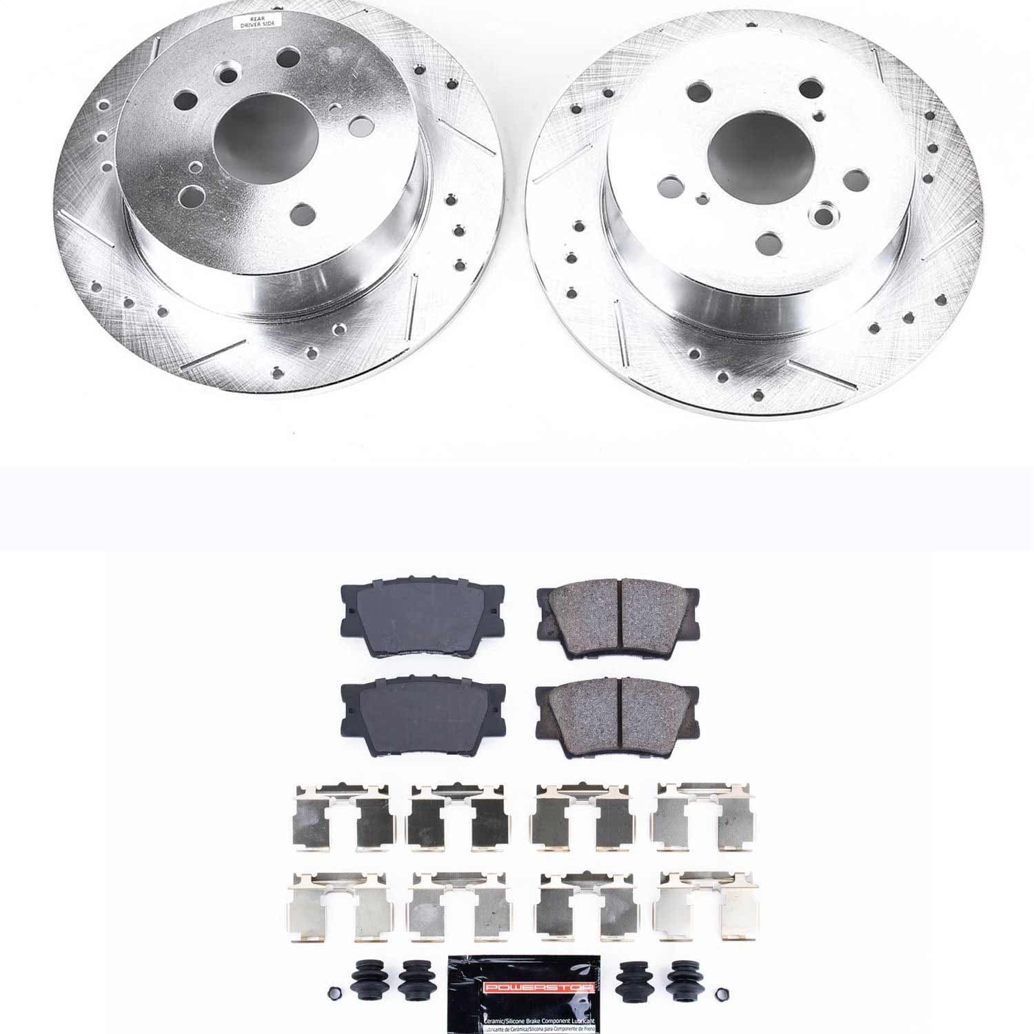 Power Stop - K3068 - Rear - Disc Brake Pad and Rotor Kit image 1