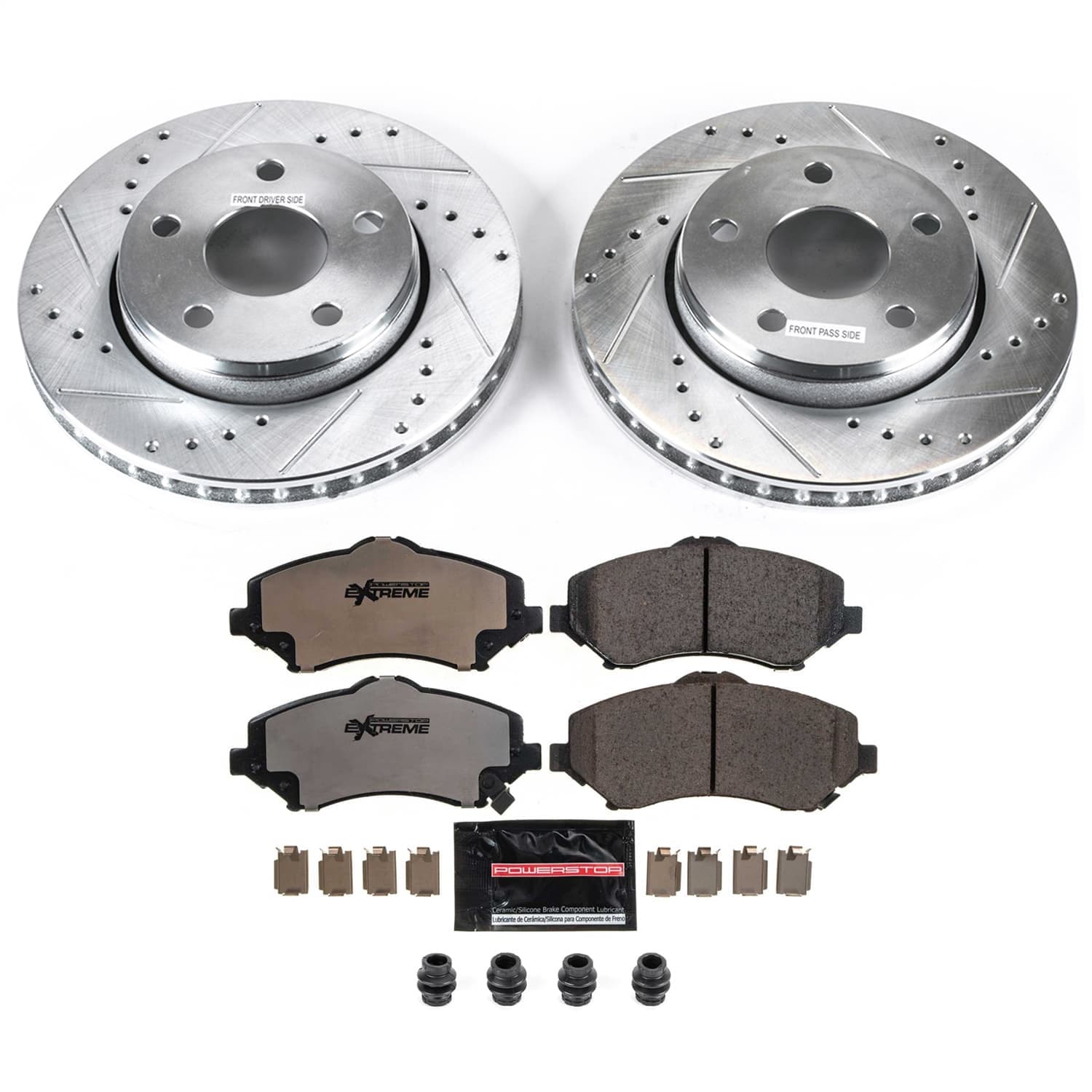 Power Stop - K3097-36 - Front - Disc Brake Pad and Rotor Kit image 1