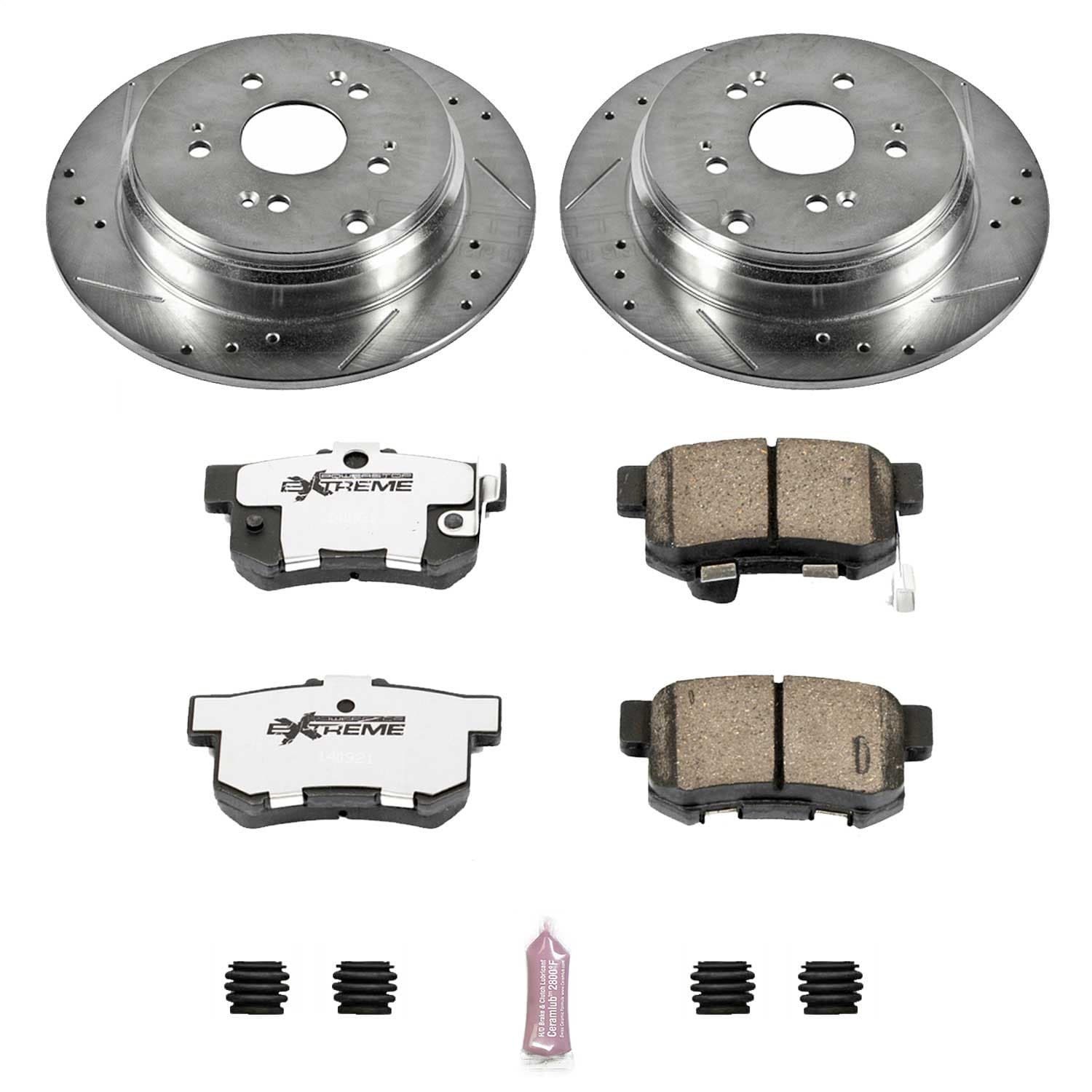 Power Stop - K3098-26 - Rear - Disc Brake Pad and Rotor Kit image 1