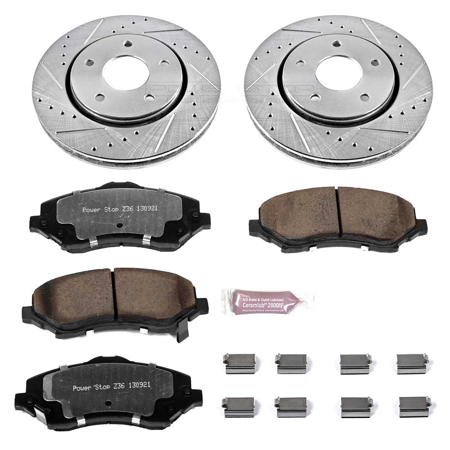 Power Stop - K3118-36 - Front - Disc Brake Pad and Rotor Kit image 1