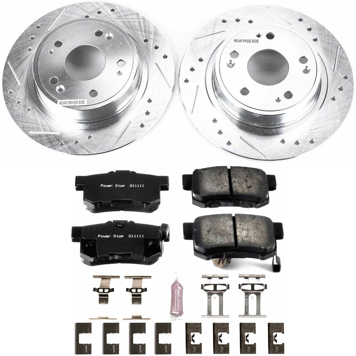 Power Stop - K3128 - Rear - Disc Brake Pad and Rotor Kit image 1