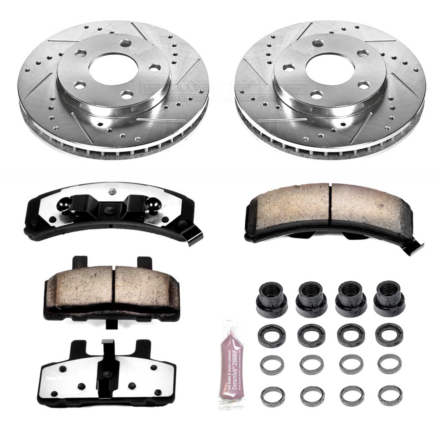 Power Stop - K3132-36 - Front - Disc Brake Pad and Rotor Kit image 1