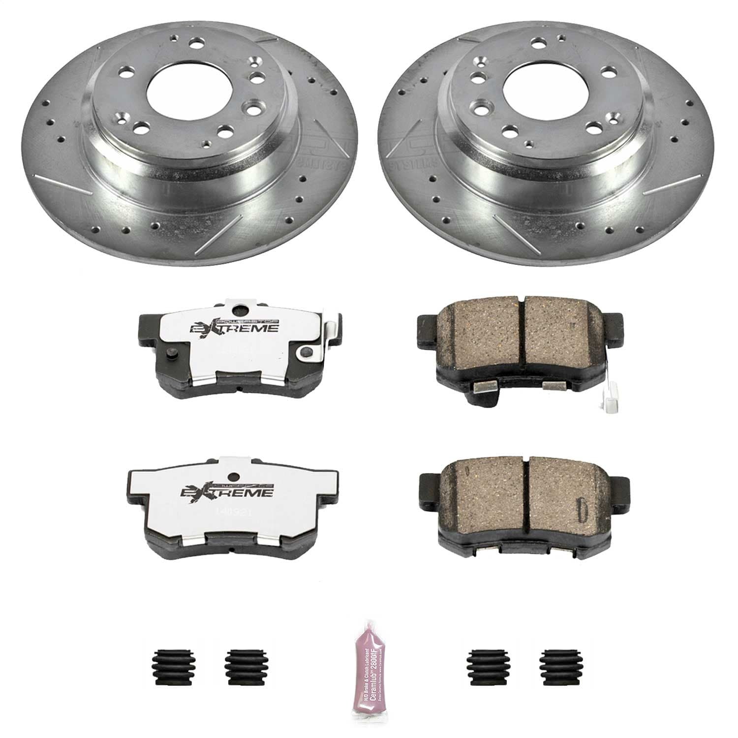 Power Stop - K3153-26 - Rear - Disc Brake Pad and Rotor Kit image 1