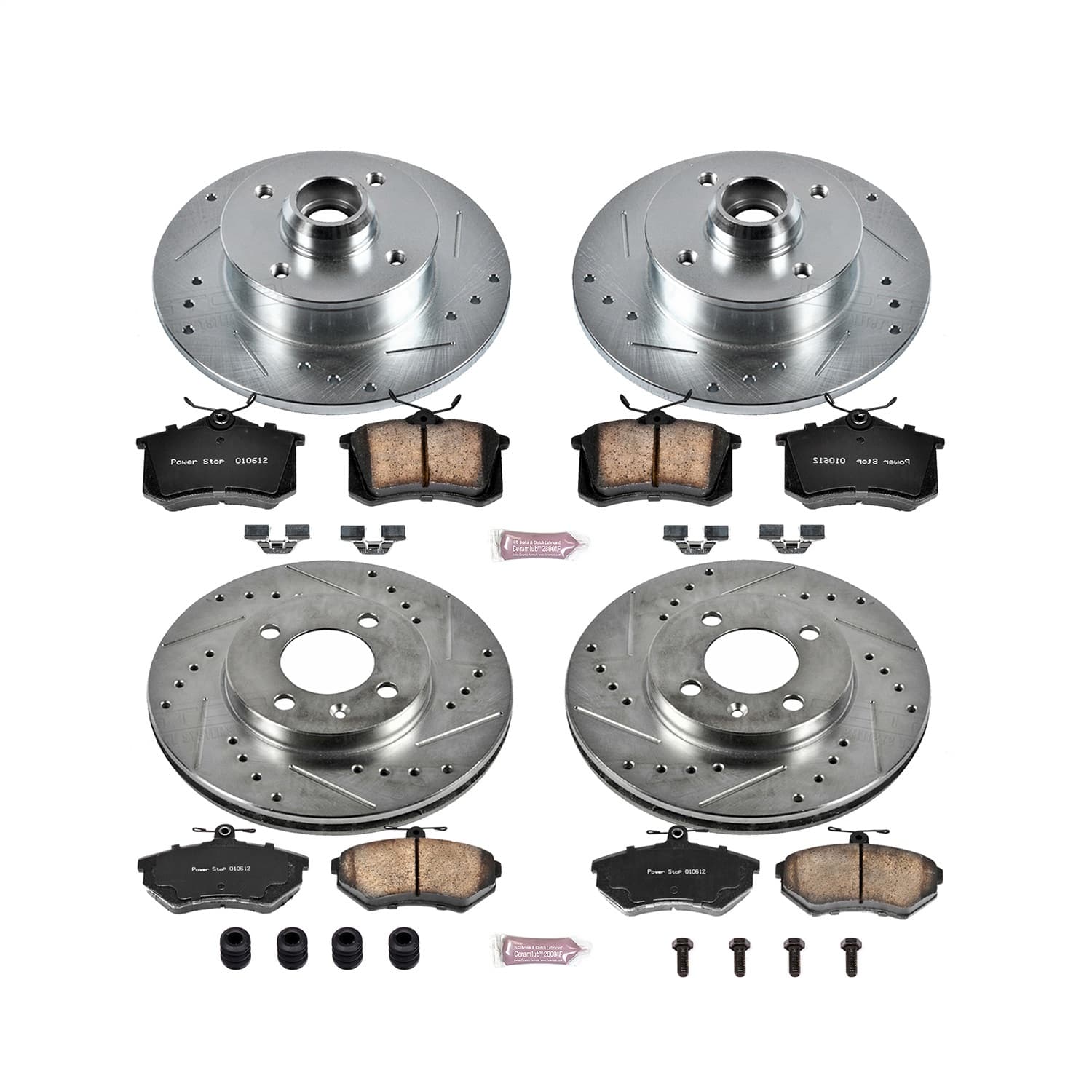 Power Stop - K375 - Front and Rear - Disc Brake Pad and Rotor Kit image 1