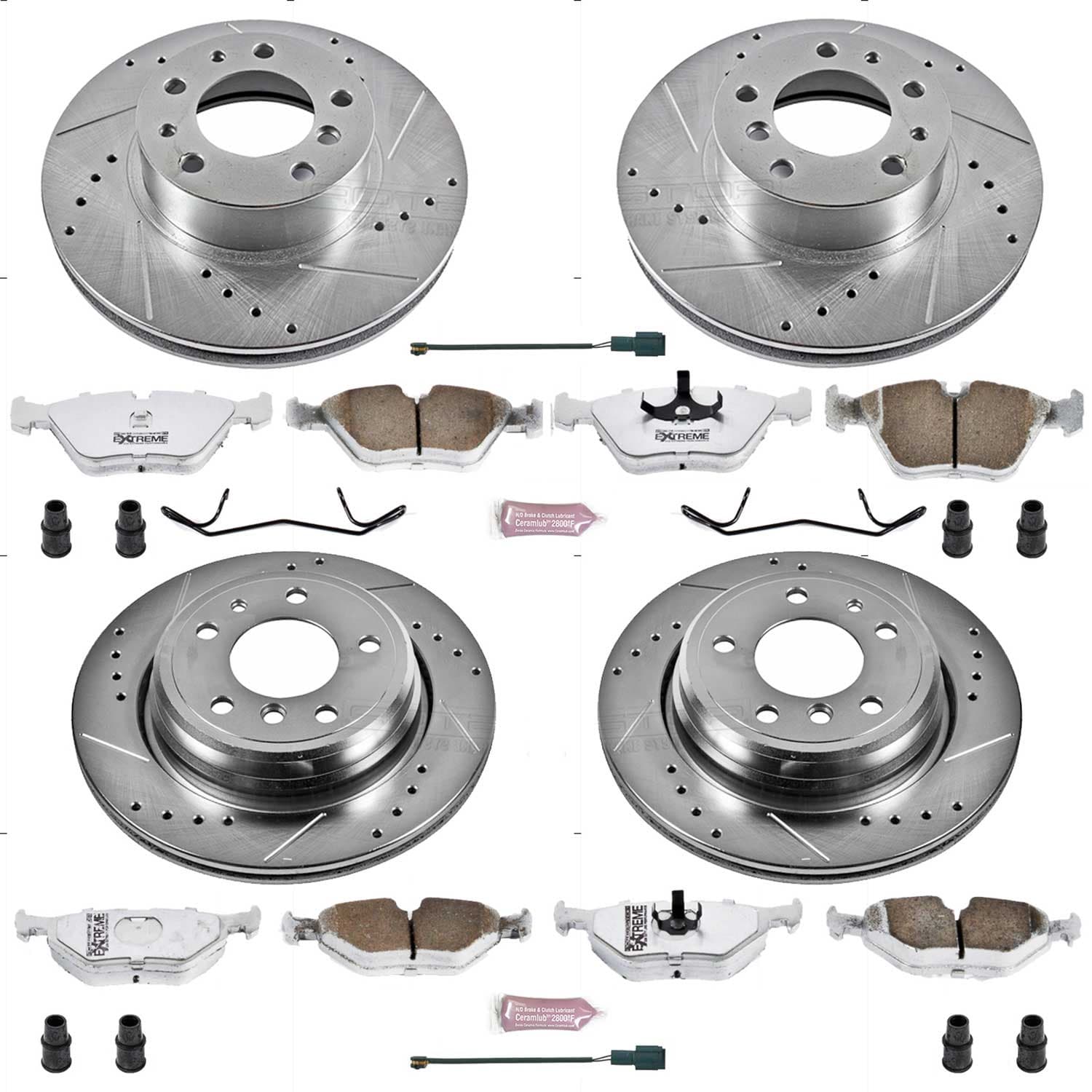 Power Stop - K382-26 - Front and Rear - Disc Brake Pad and Rotor Kit image 1