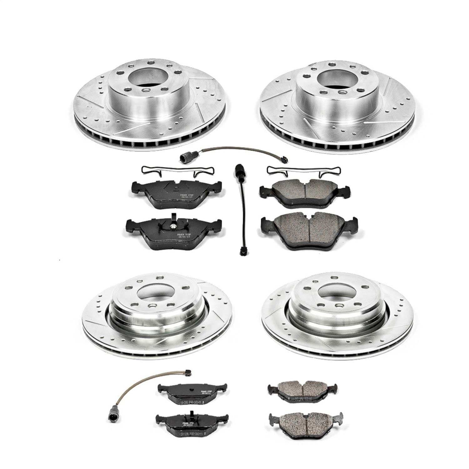Power Stop - K382 - Front and Rear - Disc Brake Pad and Rotor Kit image 1