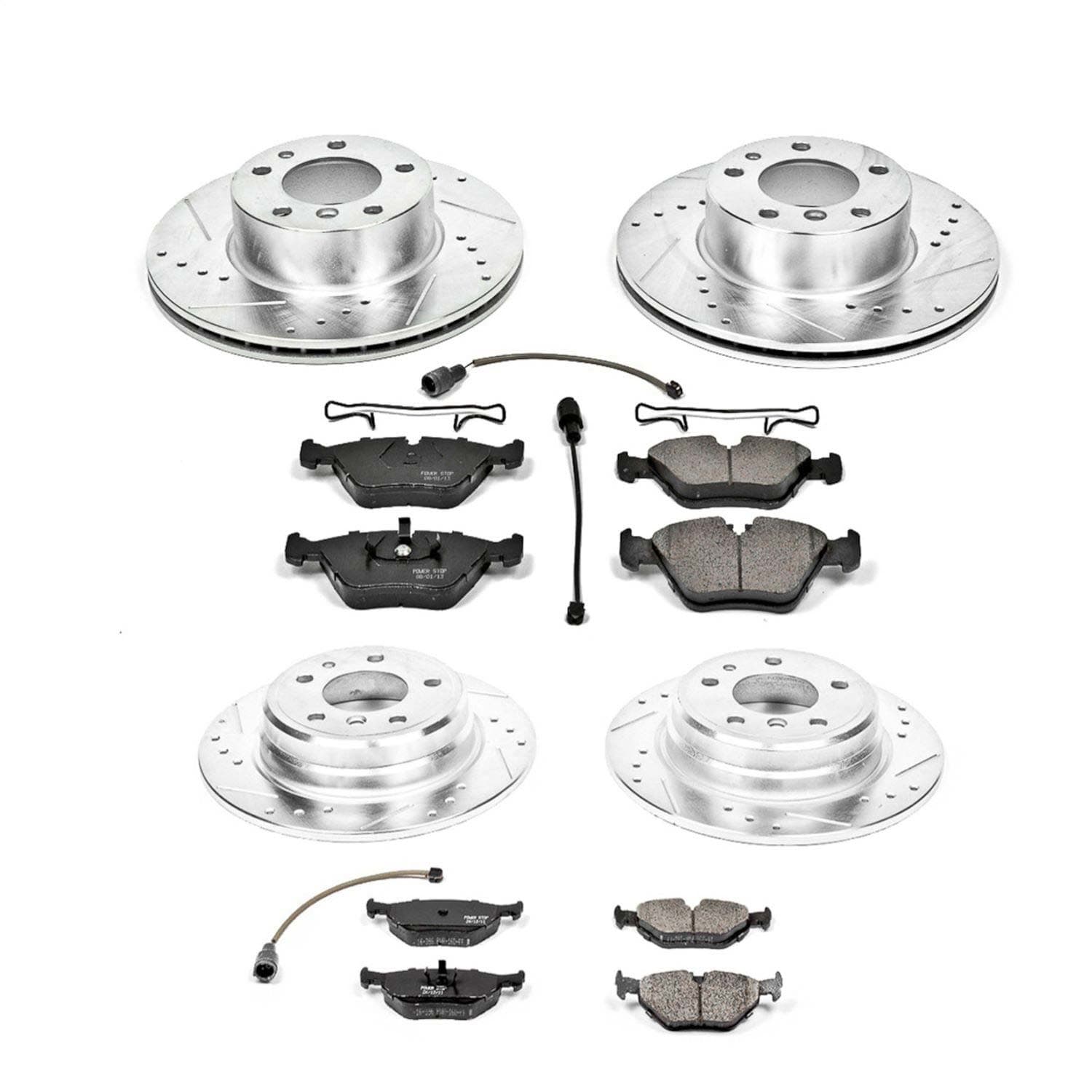 Power Stop - K392 - Front and Rear - Disc Brake Pad and Rotor Kit image 1