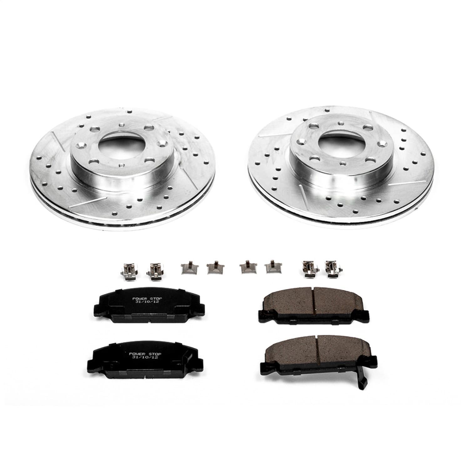 Power Stop - K398 - Front - Disc Brake Pad and Rotor Kit image 1