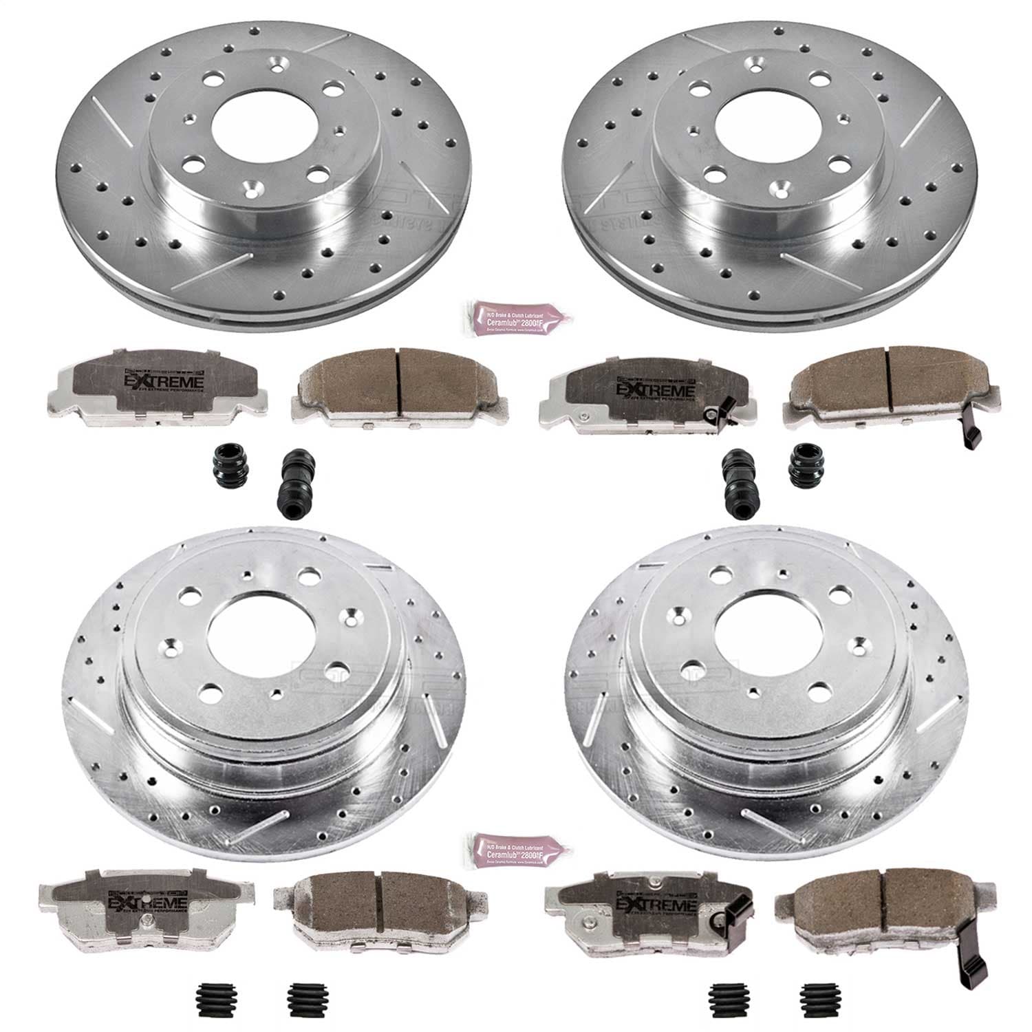 Power Stop - K399-26 - Front and Rear - Disc Brake Pad and Rotor Kit image 1
