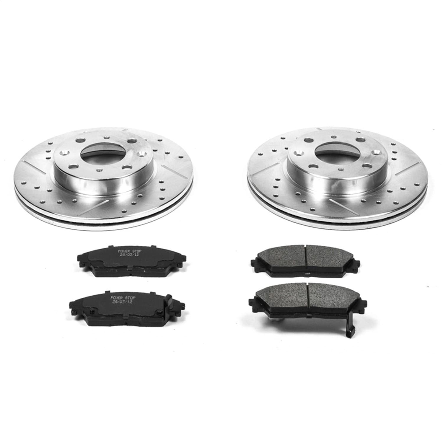 Power Stop - K402 - Front - Disc Brake Pad and Rotor Kit image 1