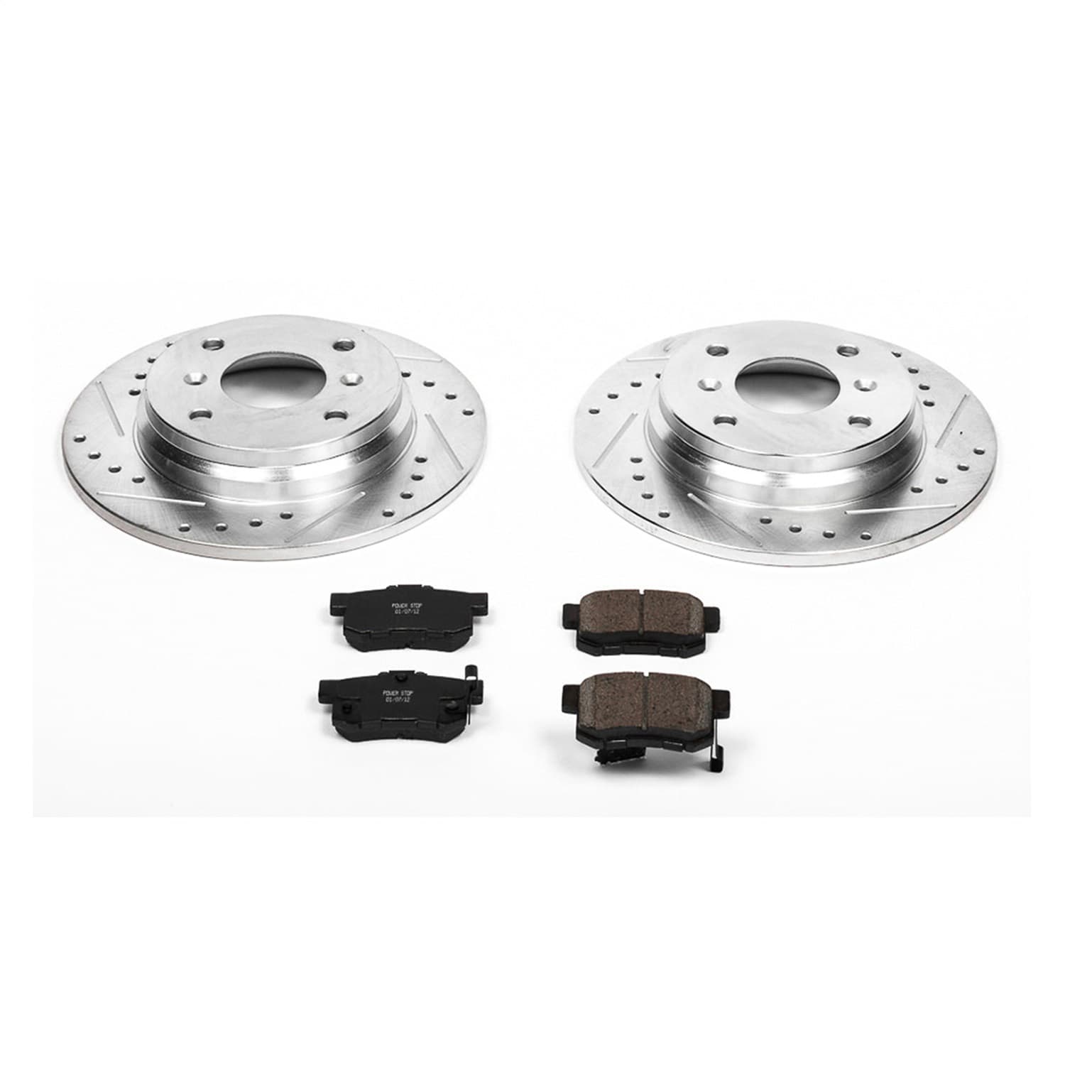 Power Stop - K407 - Rear - Disc Brake Pad and Rotor Kit image 1
