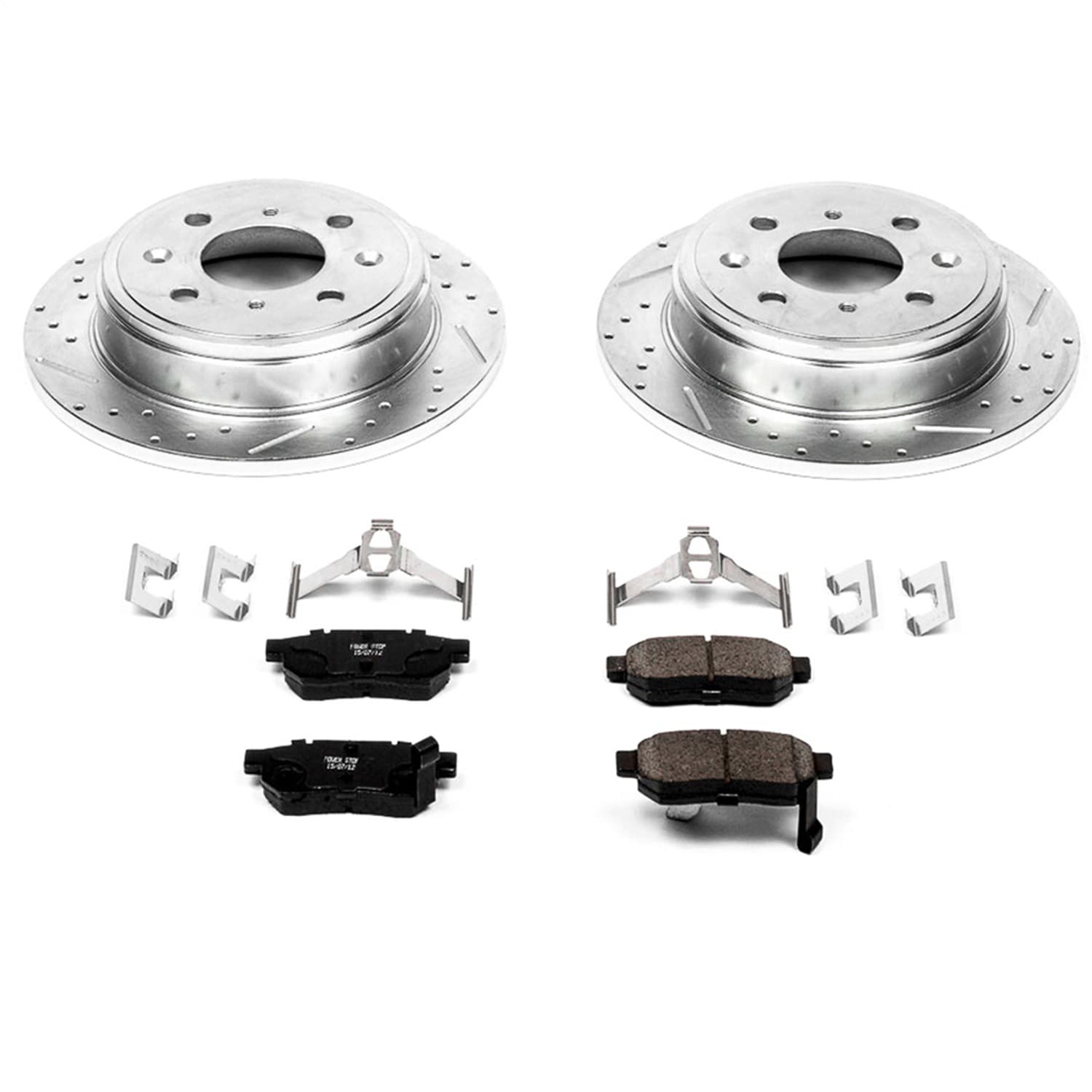 Power Stop - K408 - Rear - Disc Brake Pad and Rotor Kit image 1