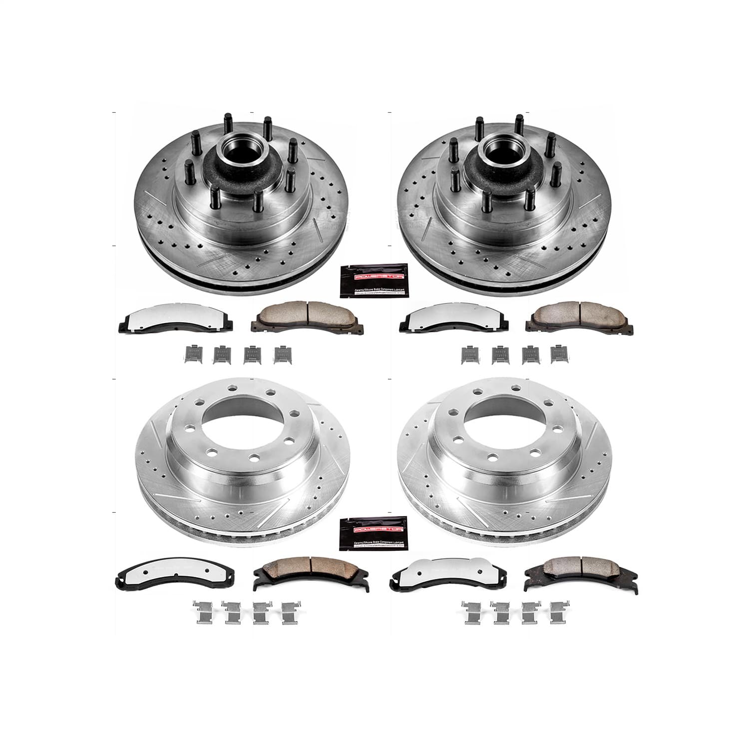 Power Stop - K4131-36 - Front and Rear - Disc Brake Pad and Rotor Kit image 1