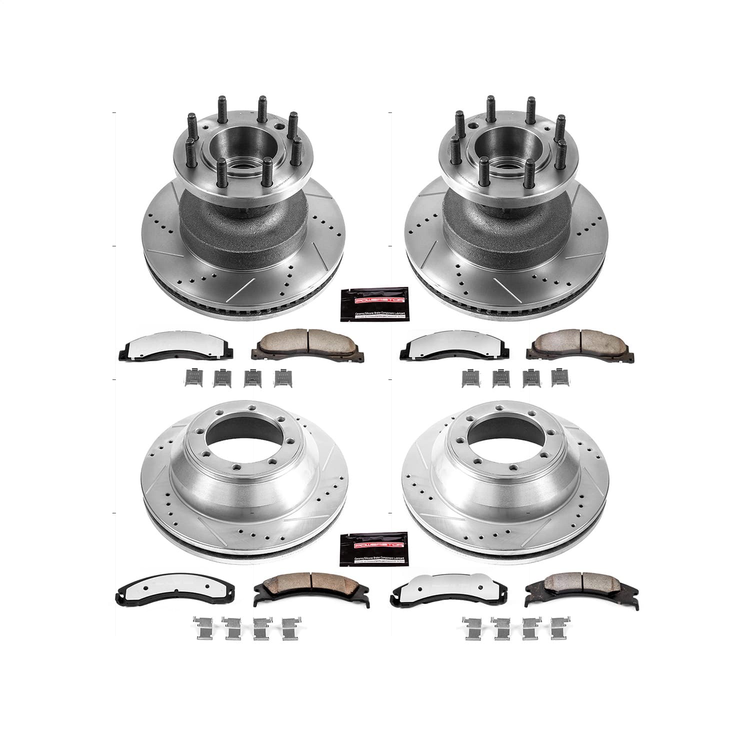 Power Stop - K4132-36 - Front and Rear - Disc Brake Pad and Rotor Kit image 1