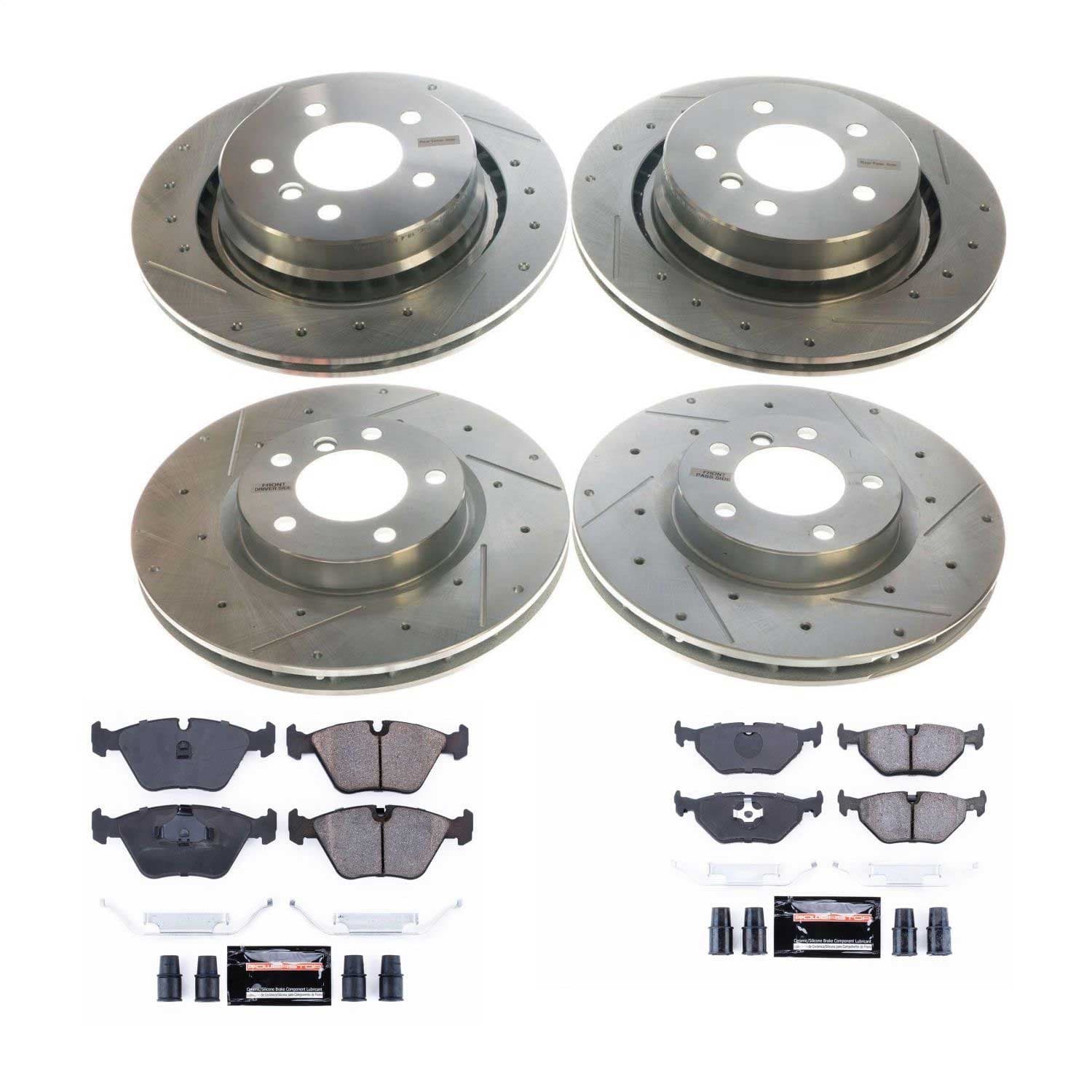 Power Stop - K4229 - Front and Rear - Disc Brake Pad and Rotor Kit image 1