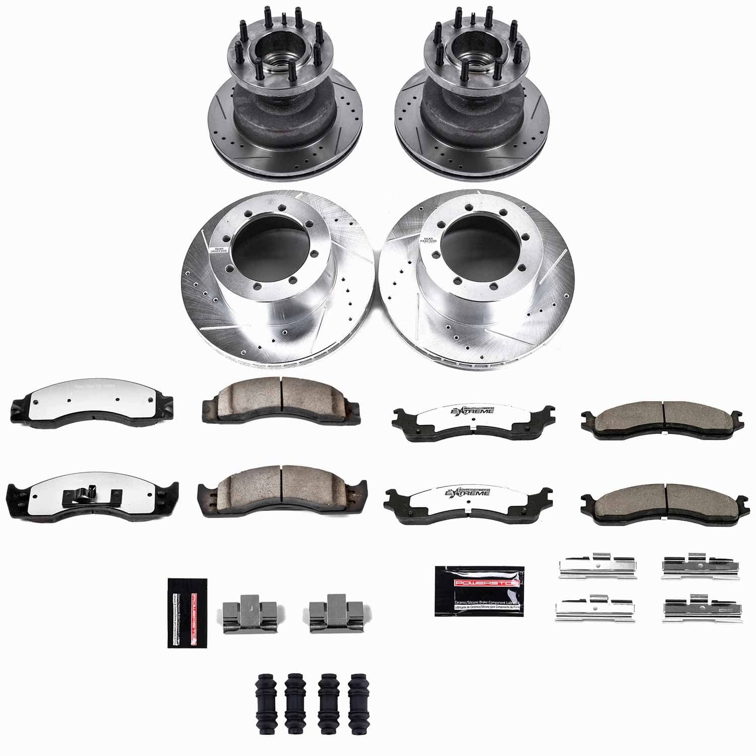 Power Stop - K4233-36 - Front and Rear - Disc Brake Pad and Rotor Kit image 1