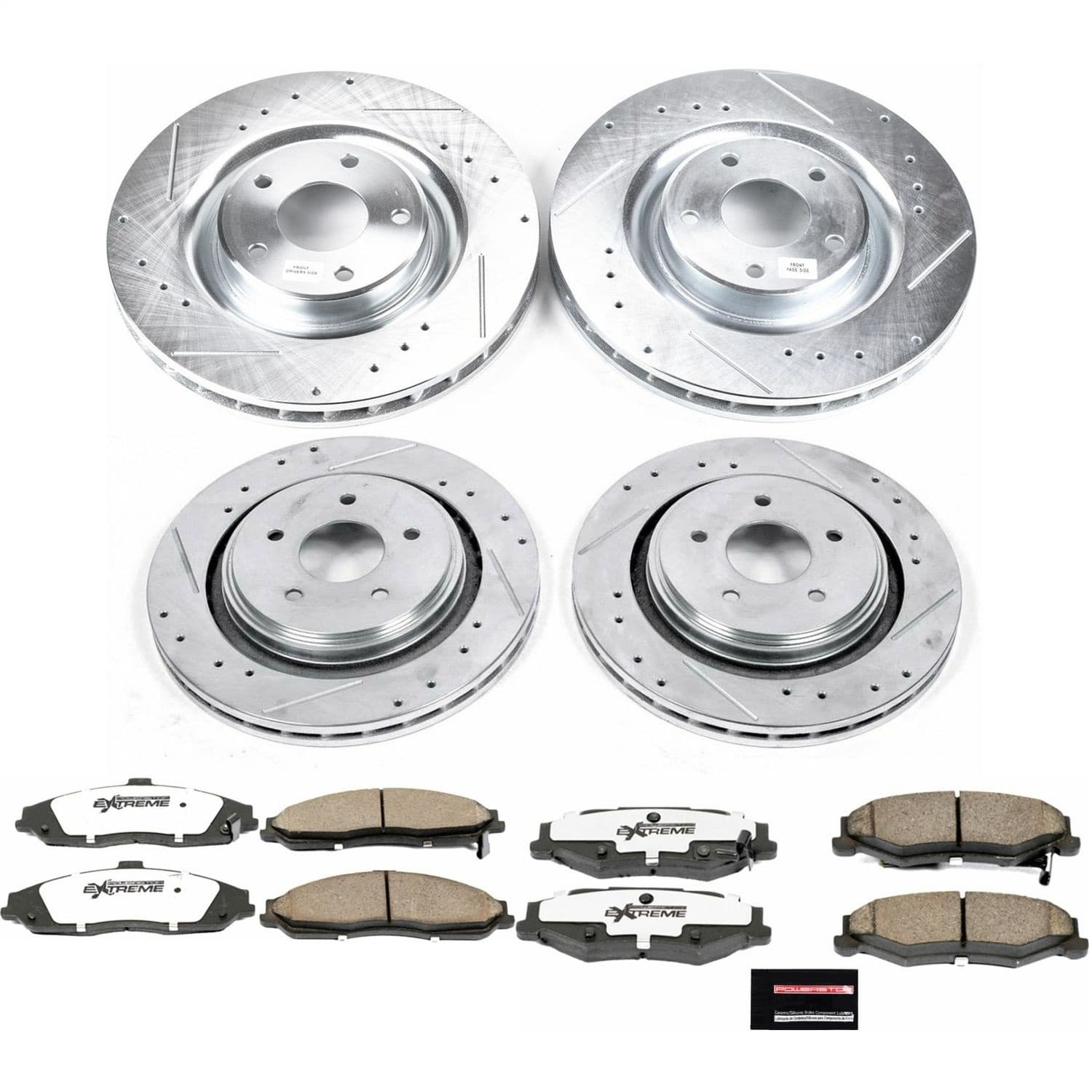 Power Stop - K4400-26 - Front and Rear - Disc Brake Pad and Rotor Kit image 1