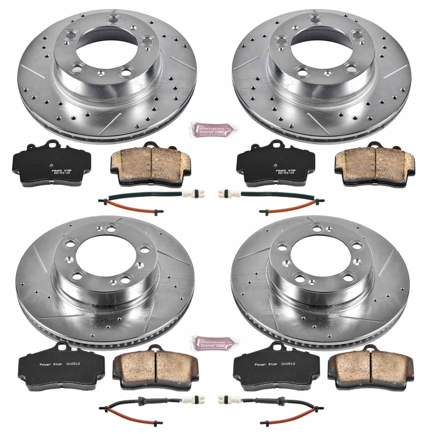 Power Stop - K4406 - Front and Rear - Disc Brake Pad and Rotor Kit image 1