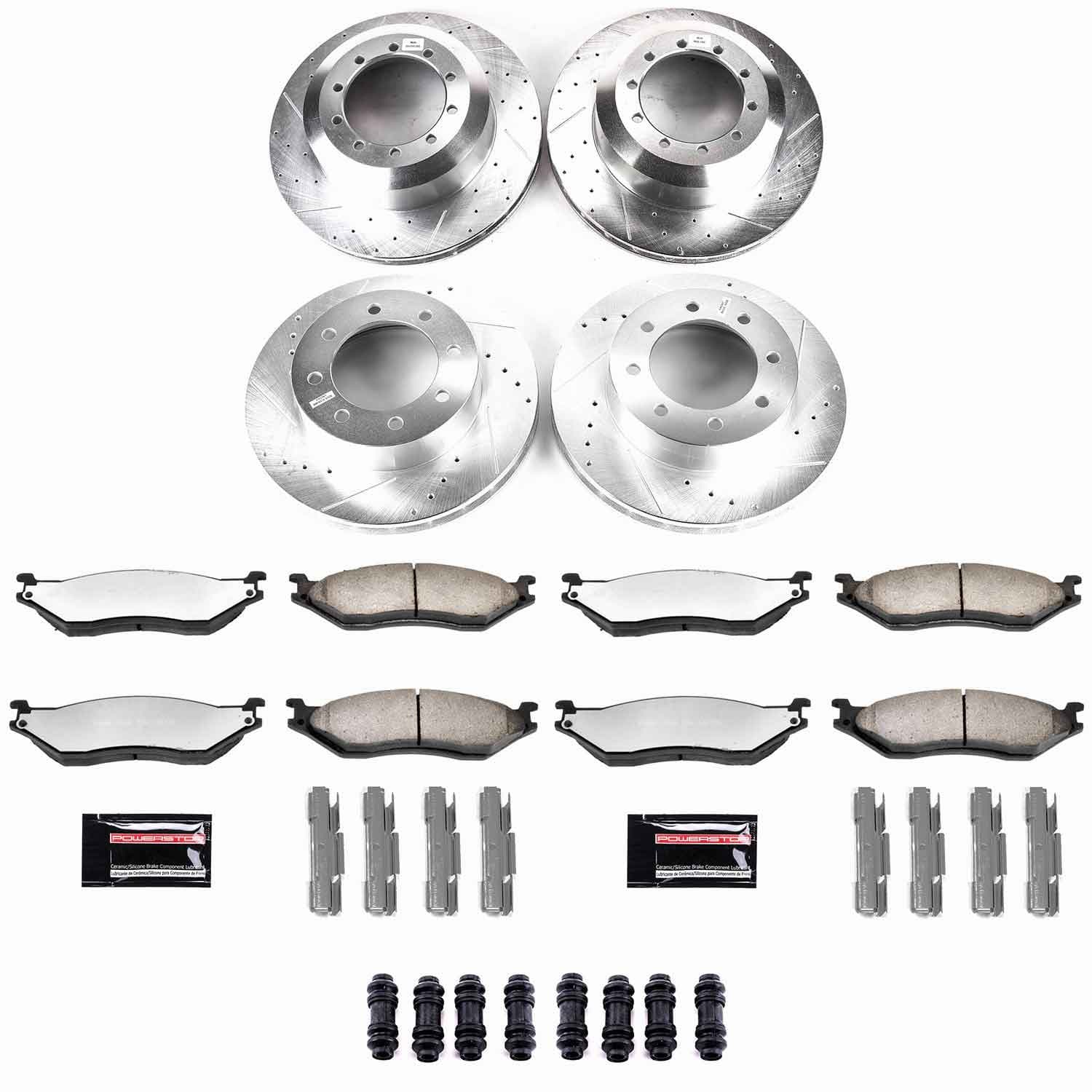Power Stop - K4416-36 - Front and Rear - Disc Brake Pad and Rotor Kit image 1