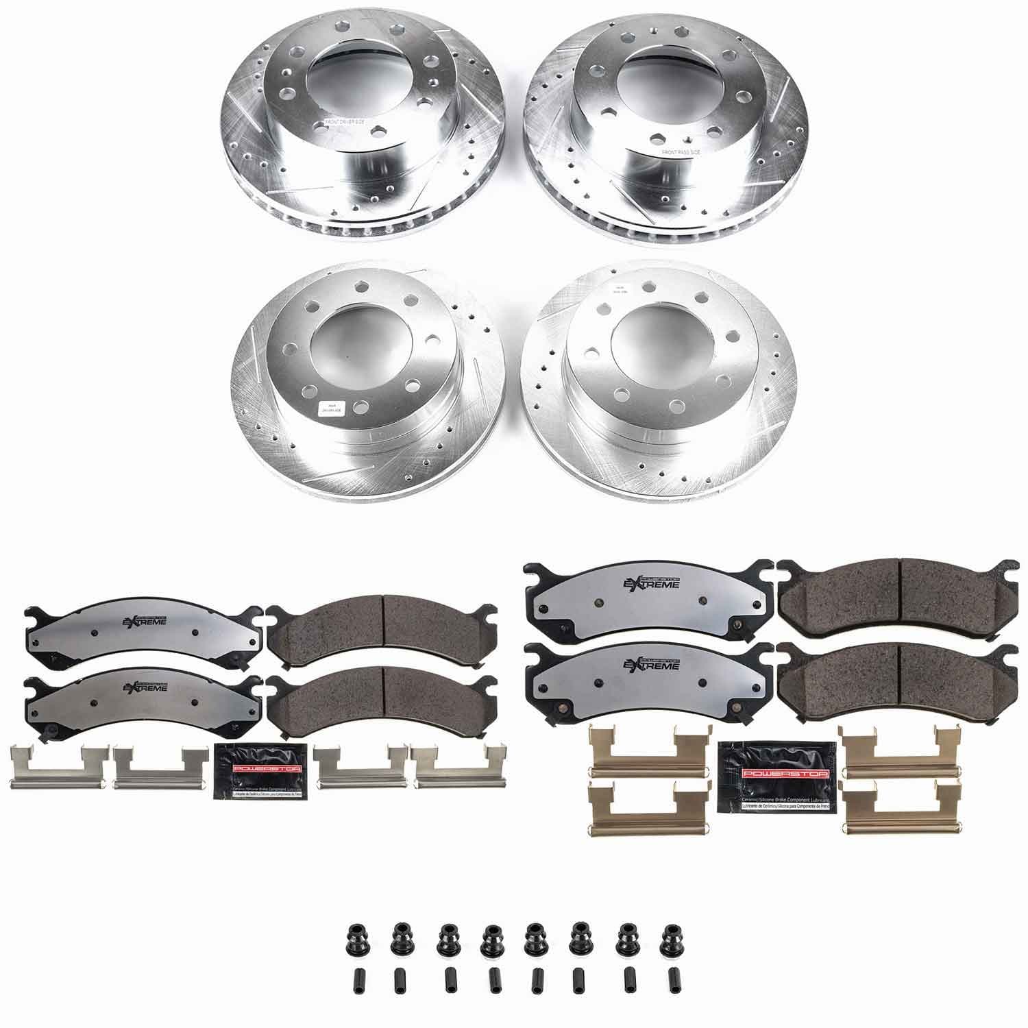 Power Stop - K4423-36 - Front and Rear - Disc Brake Pad and Rotor Kit image 1
