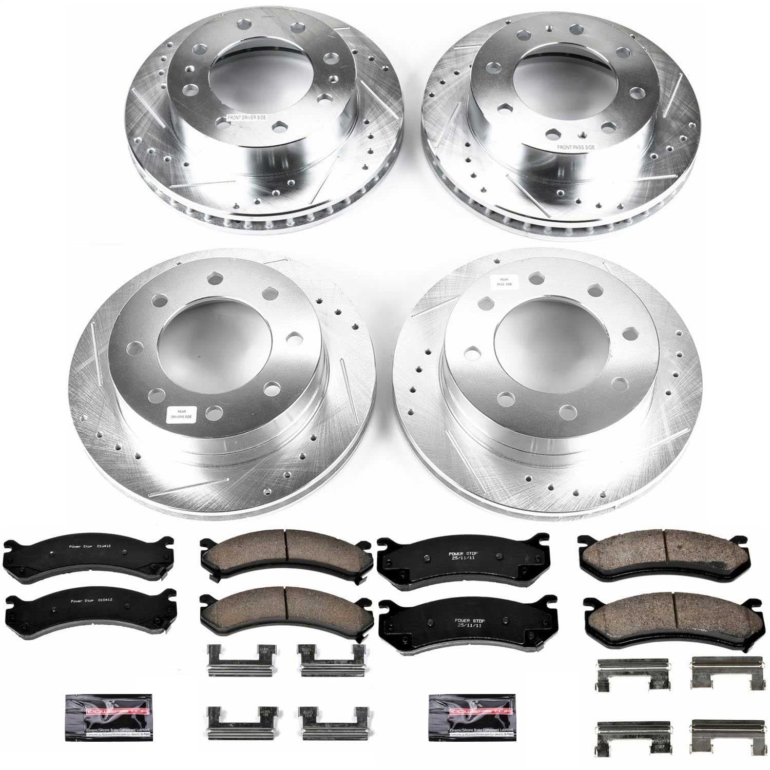 Power Stop - K4423 - Front and Rear - Disc Brake Pad and Rotor Kit image 1