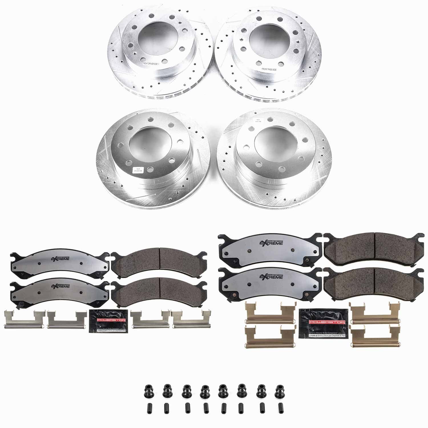 Power Stop - K4426-36 - Front and Rear - Disc Brake Pad and Rotor Kit image 1