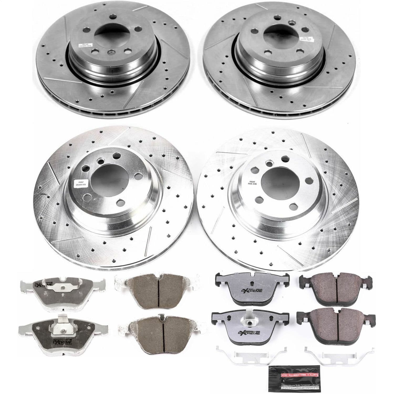 Power Stop - K4479-26 - Front and Rear - Disc Brake Pad and Rotor Kit image 1