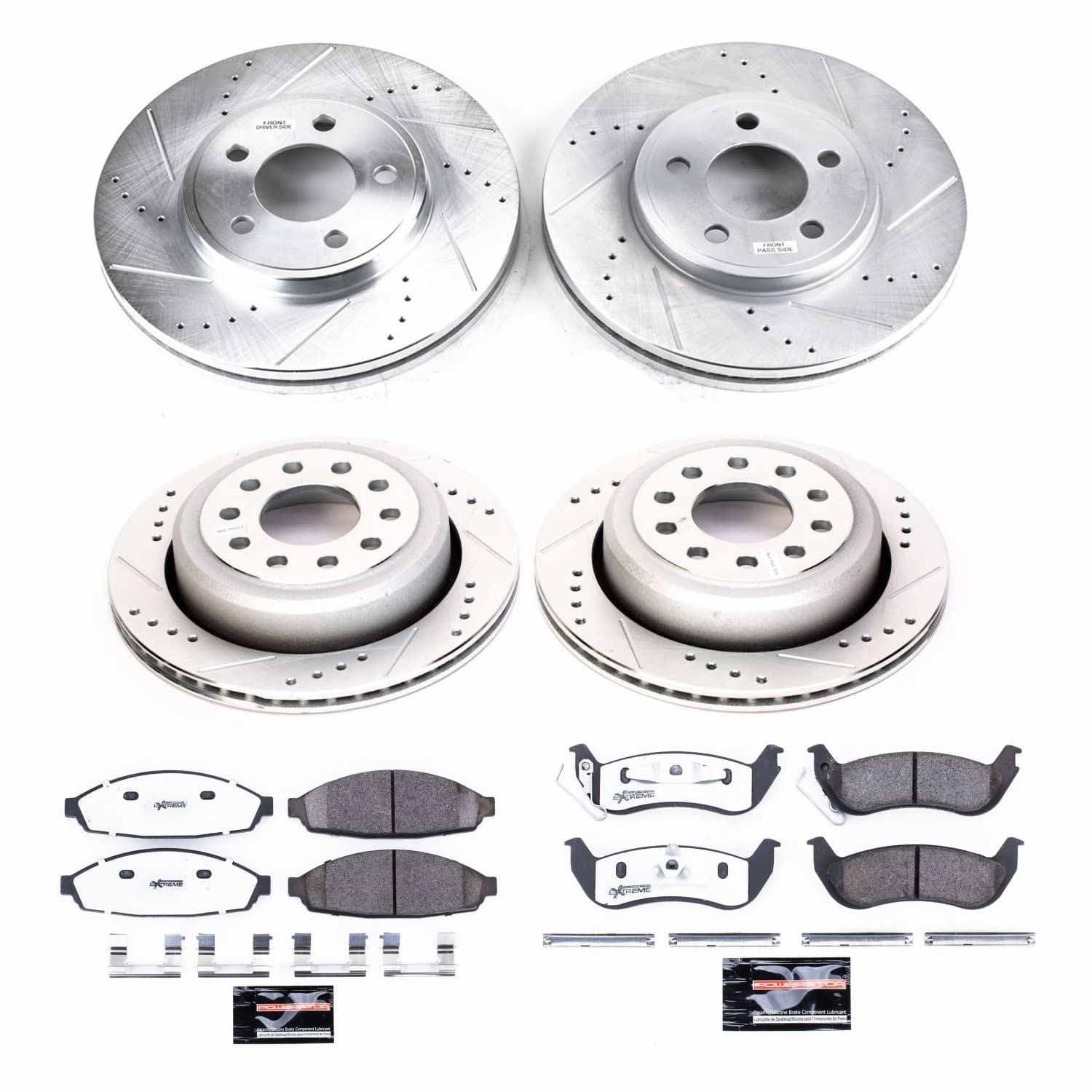 Power Stop - K4486-26 - Front and Rear - Disc Brake Pad and Rotor Kit image 1