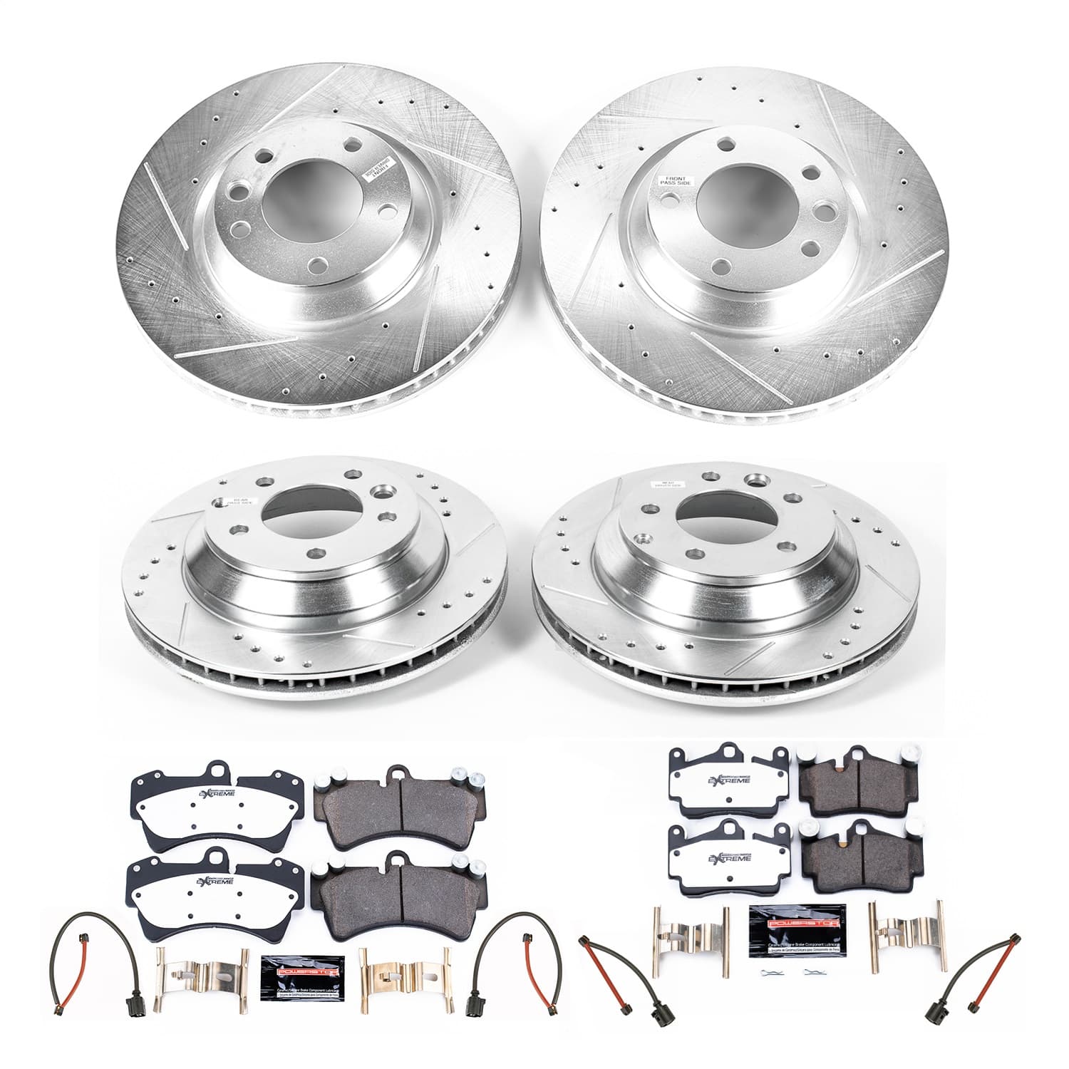 Power Stop - K4500-26 - Front and Rear - Disc Brake Pad and Rotor Kit image 1