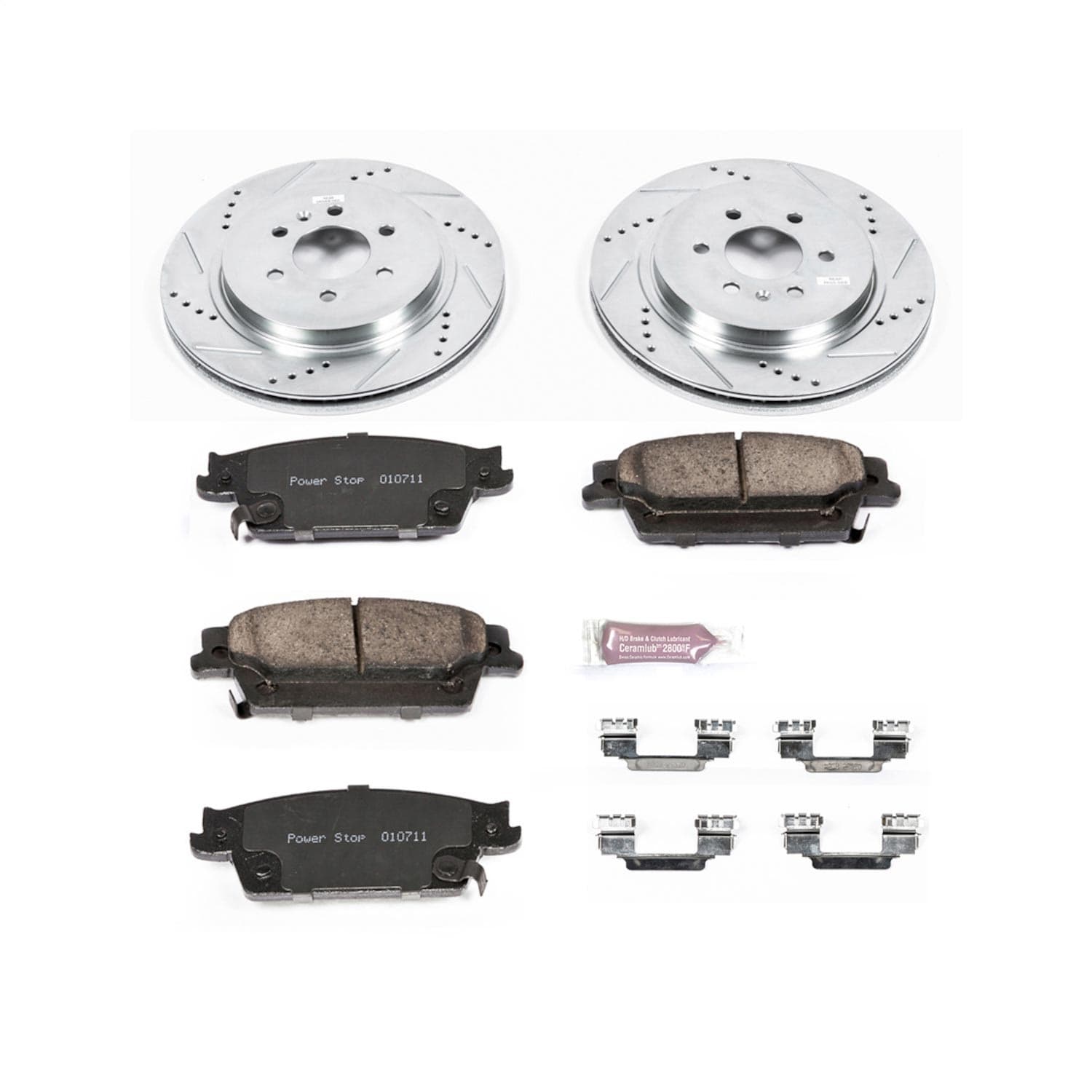 Power Stop - K4568 - Rear - Disc Brake Pad and Rotor Kit image 1