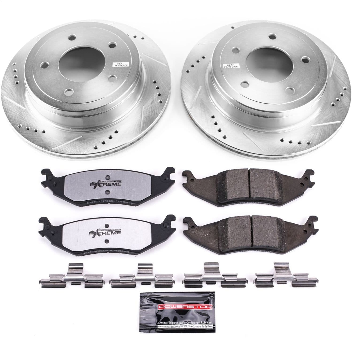 Power Stop - K4579-36 - Rear - Disc Brake Pad and Rotor Kit image 1