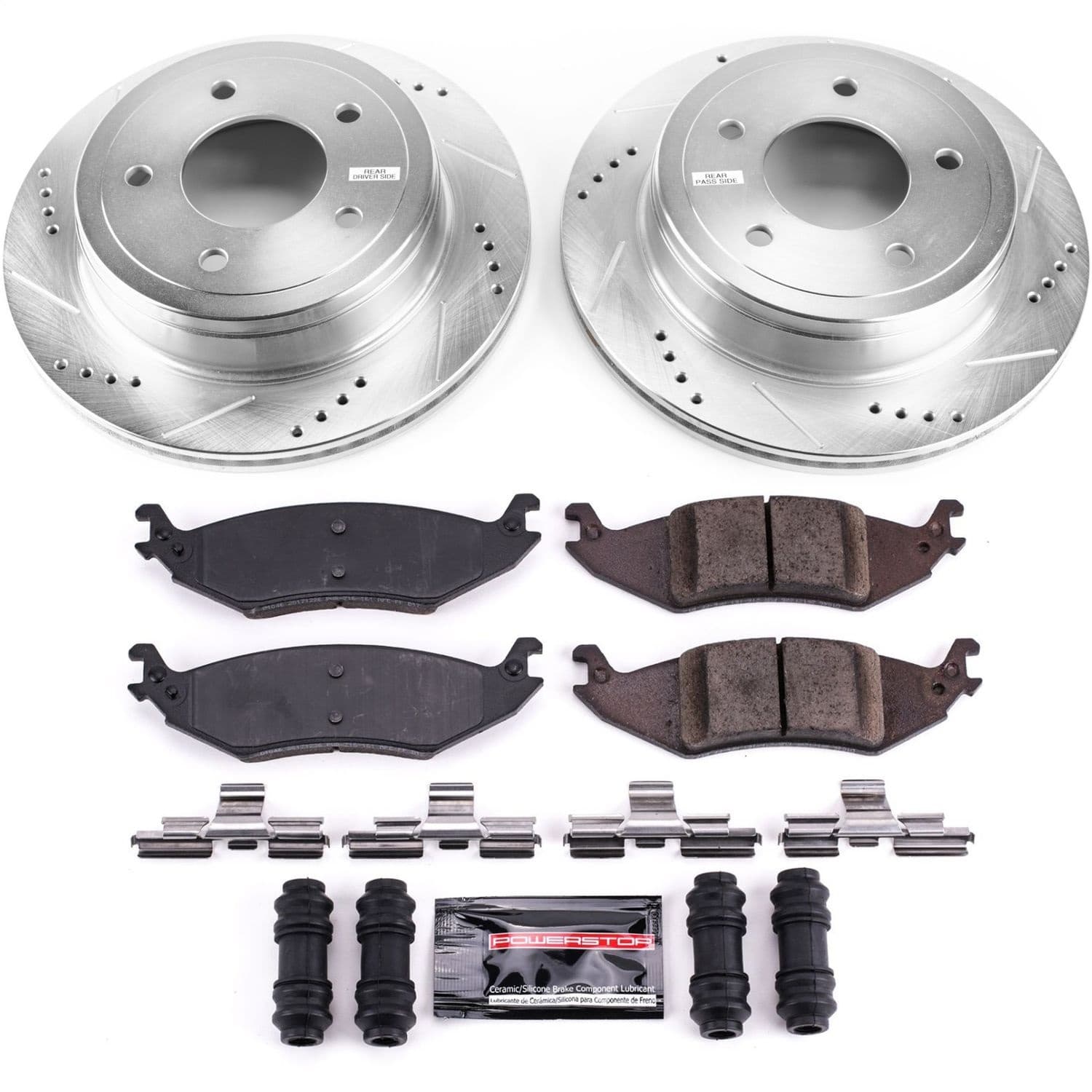Power Stop - K4579 - Rear - Disc Brake Pad and Rotor Kit image 1