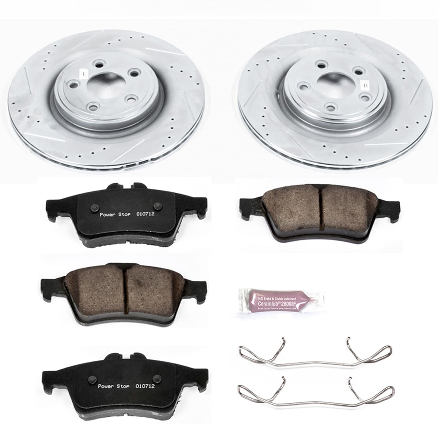 Power Stop - K4612 - Rear - Disc Brake Pad and Rotor Kit image 1