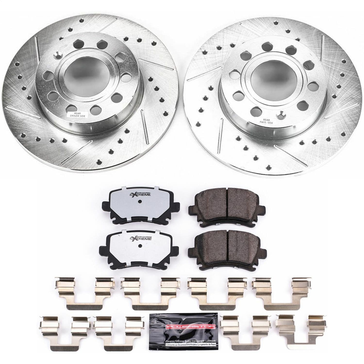 Power Stop - K4627-26 - Rear - Disc Brake Pad and Rotor Kit image 1