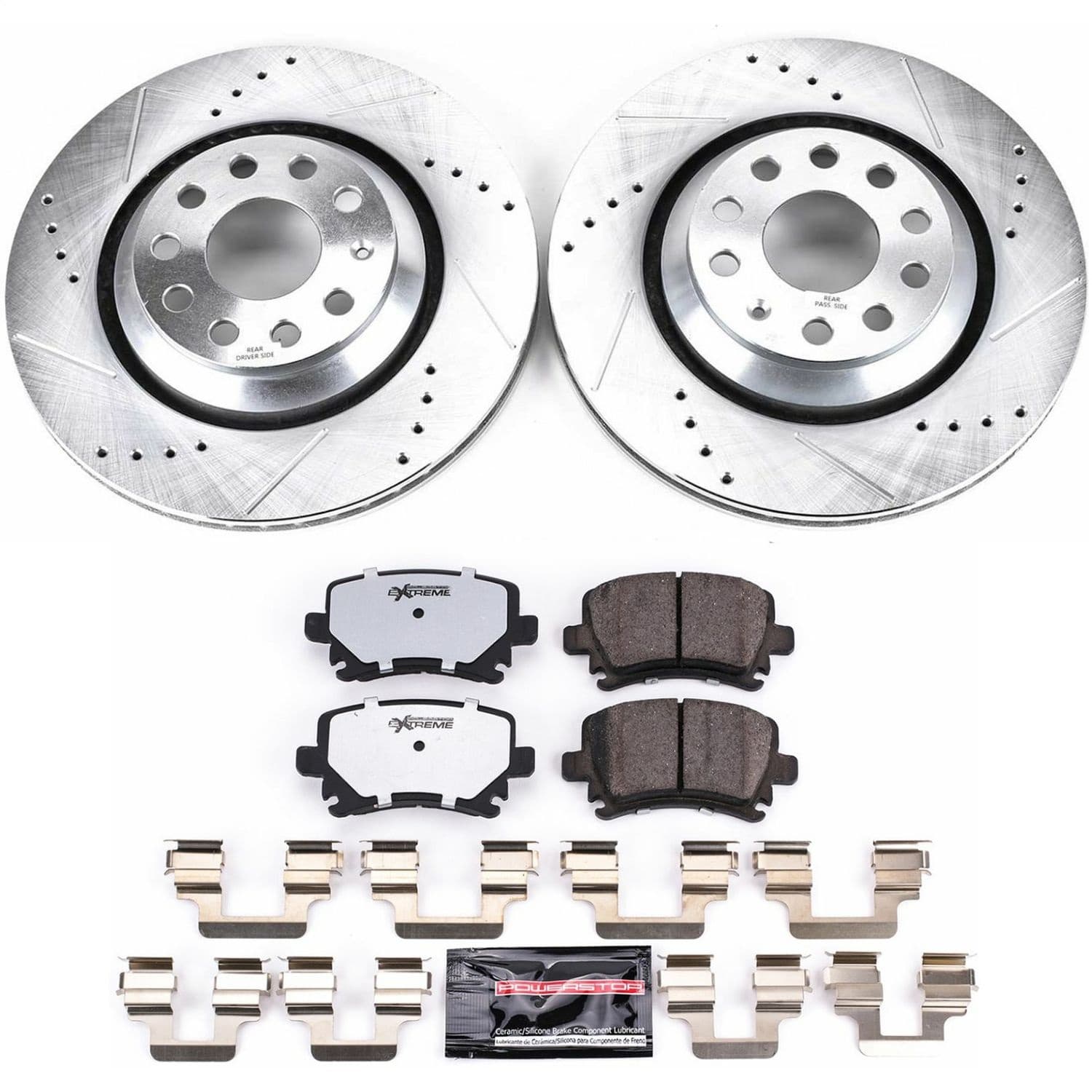 Power Stop - K4628-26 - Rear - Disc Brake Pad and Rotor Kit image 1