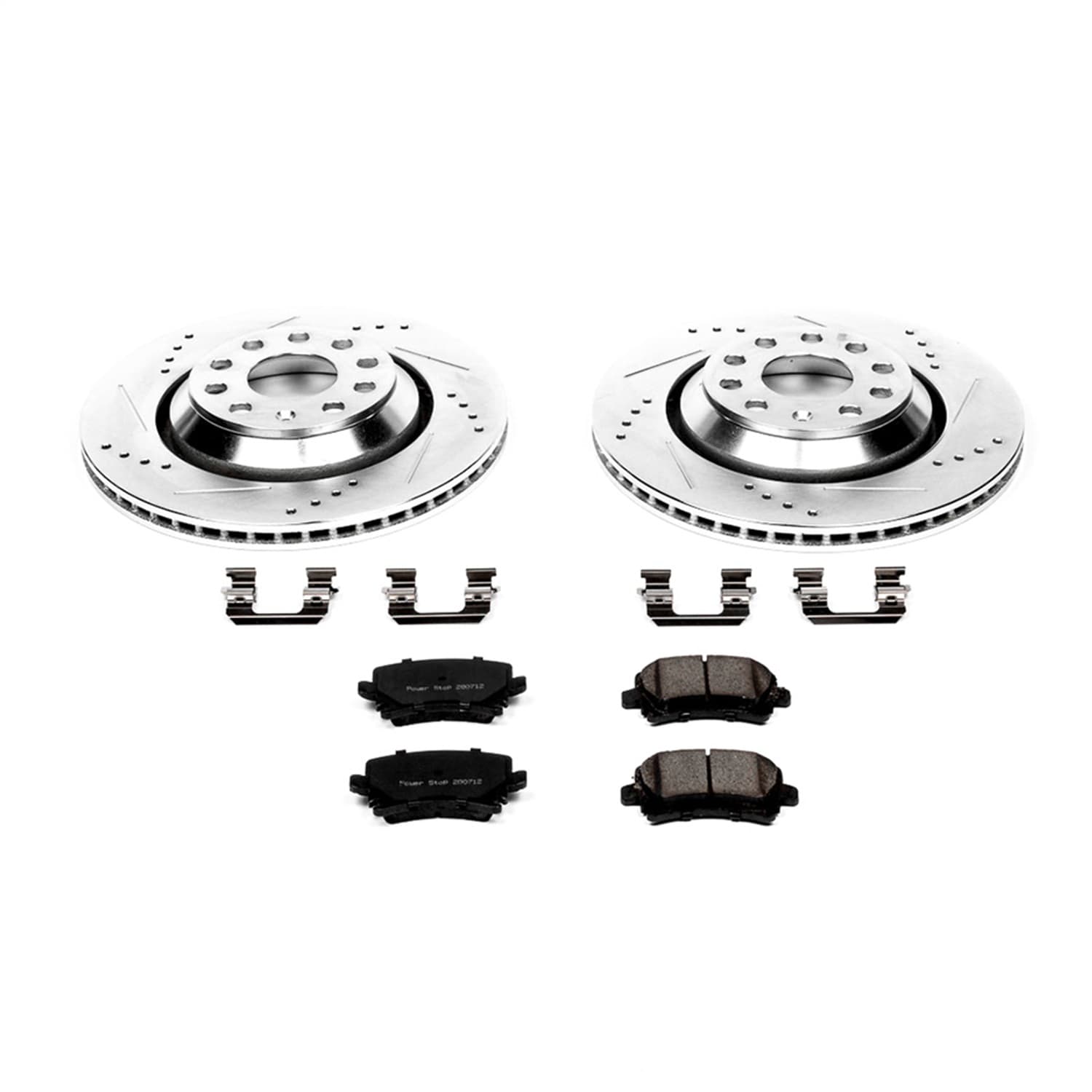 Power Stop - K4628 - Rear - Disc Brake Pad and Rotor Kit image 1