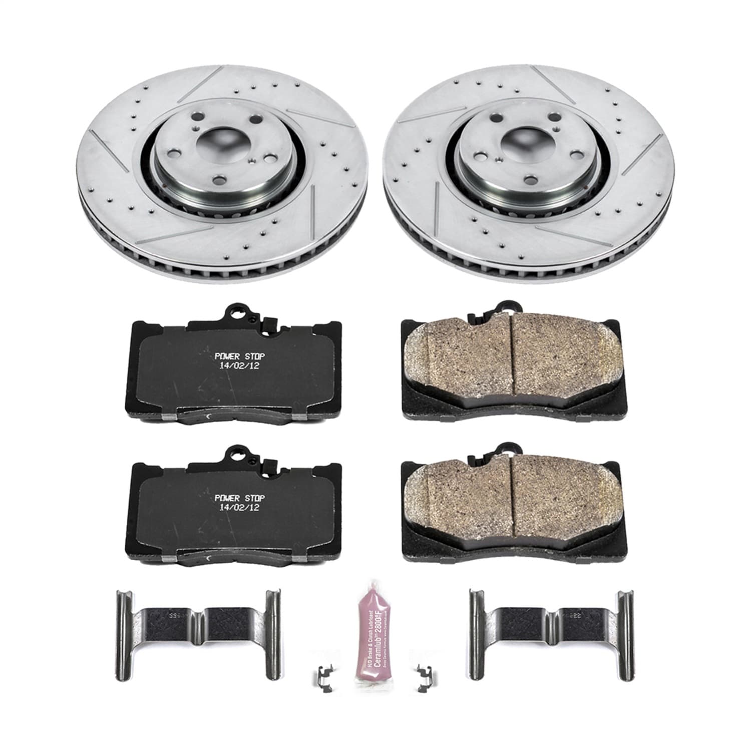 Power Stop - K4634 - Front - Disc Brake Pad and Rotor Kit image 1