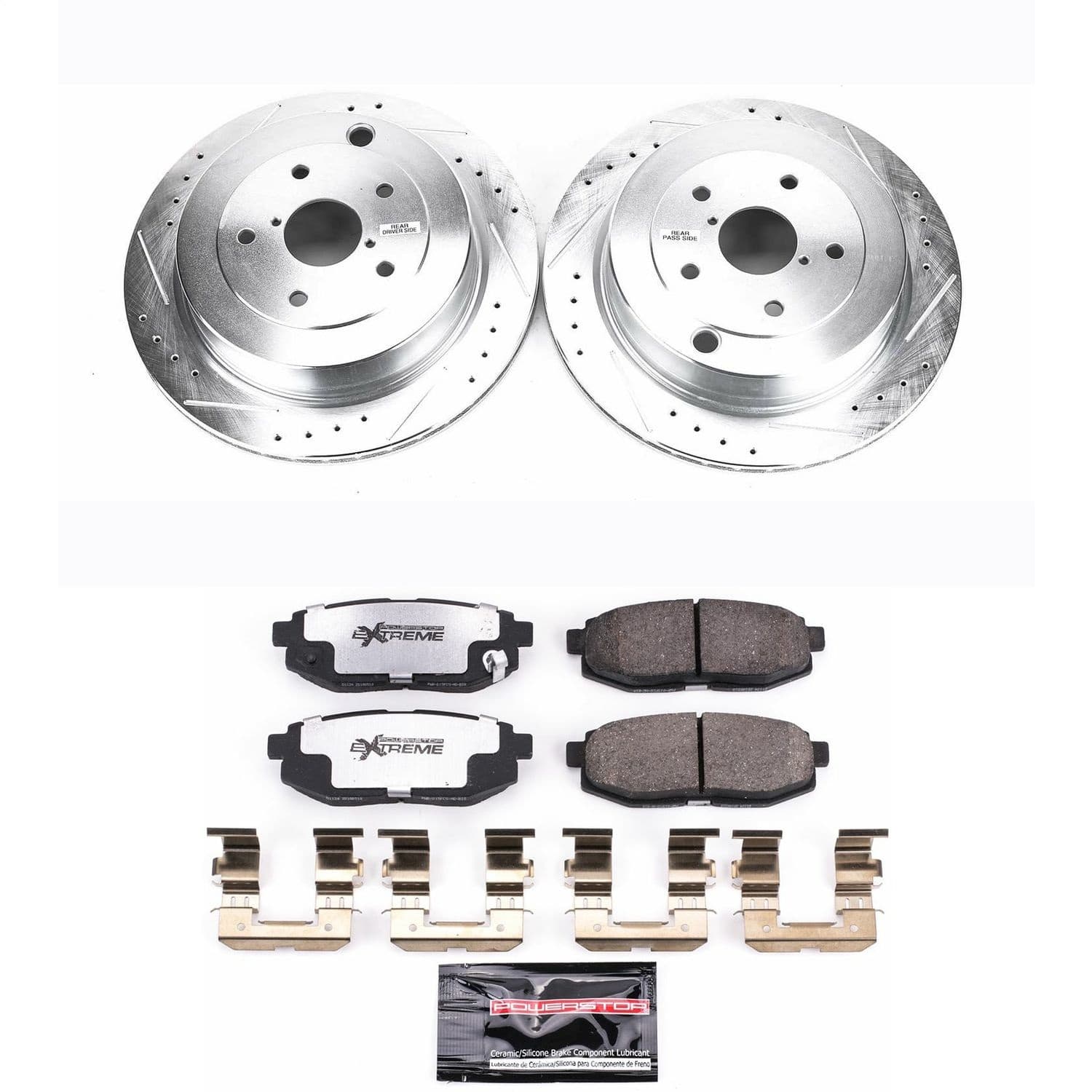 Power Stop - K4645-26 - Rear - Disc Brake Pad and Rotor Kit image 1