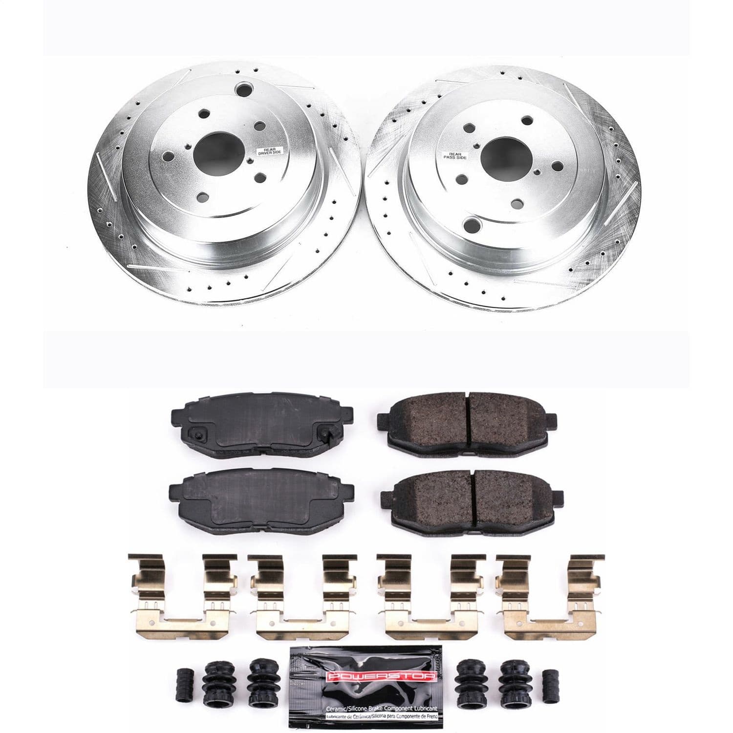 Power Stop - K4645 - Rear - Disc Brake Pad and Rotor Kit image 1