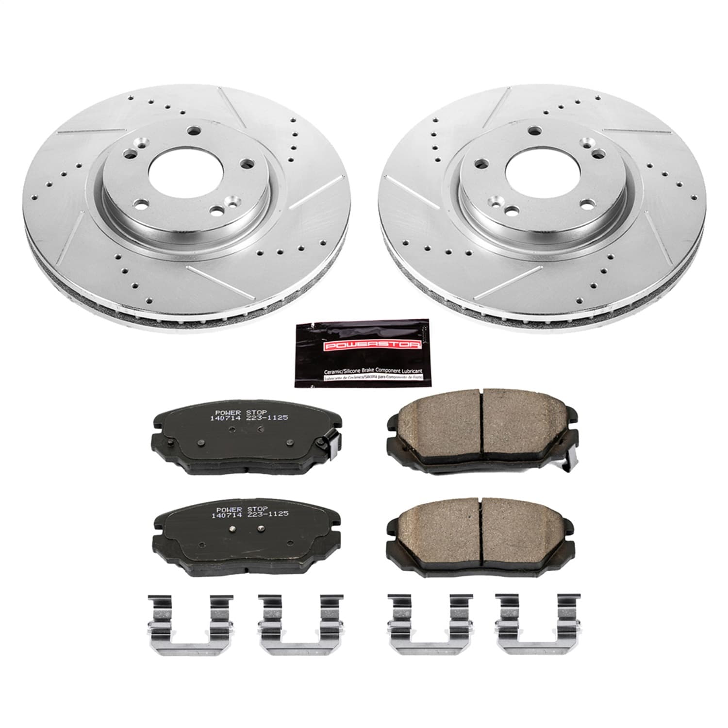 Power Stop - K4646 - Front - Disc Brake Pad and Rotor Kit image 1